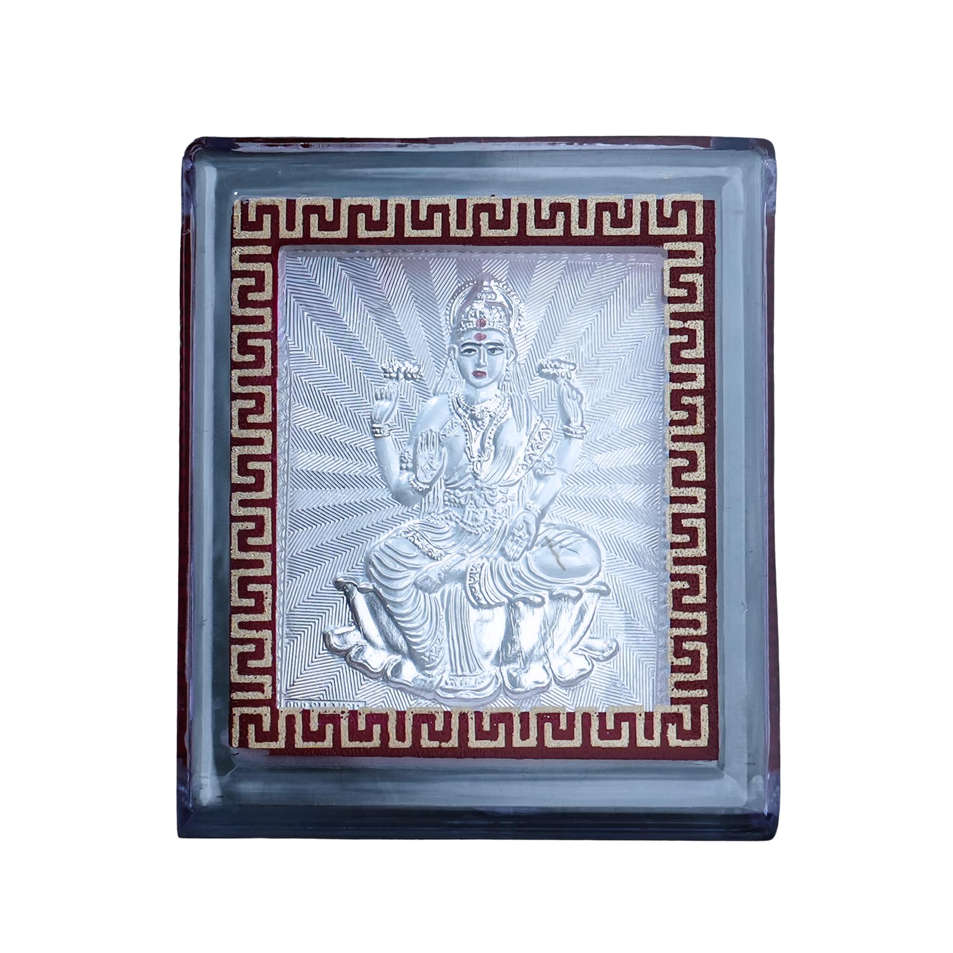 999 Silver Goddess Lakshmi Blessing Frame - Image 6