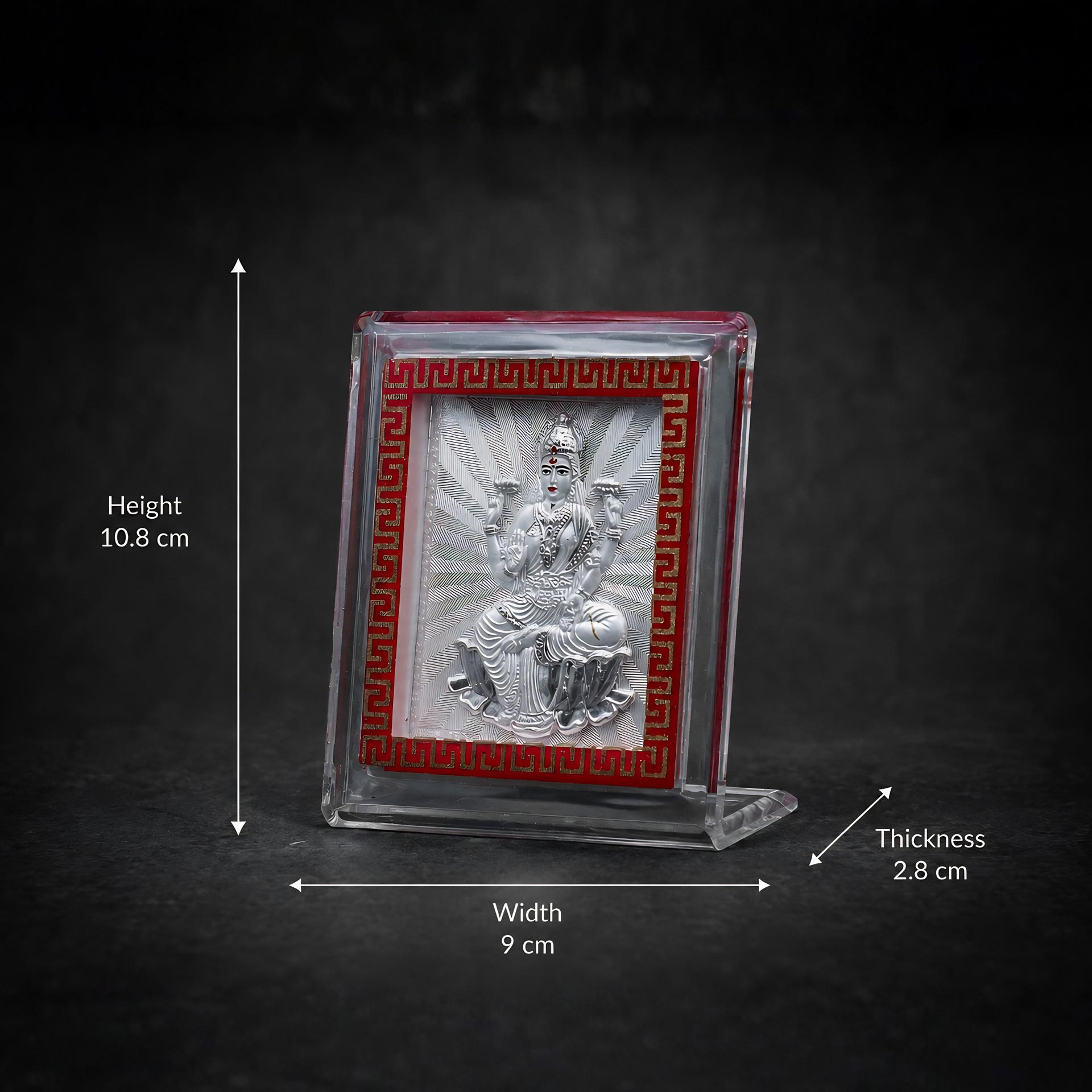 999 Silver Goddess Lakshmi Blessing Frame - Image 5