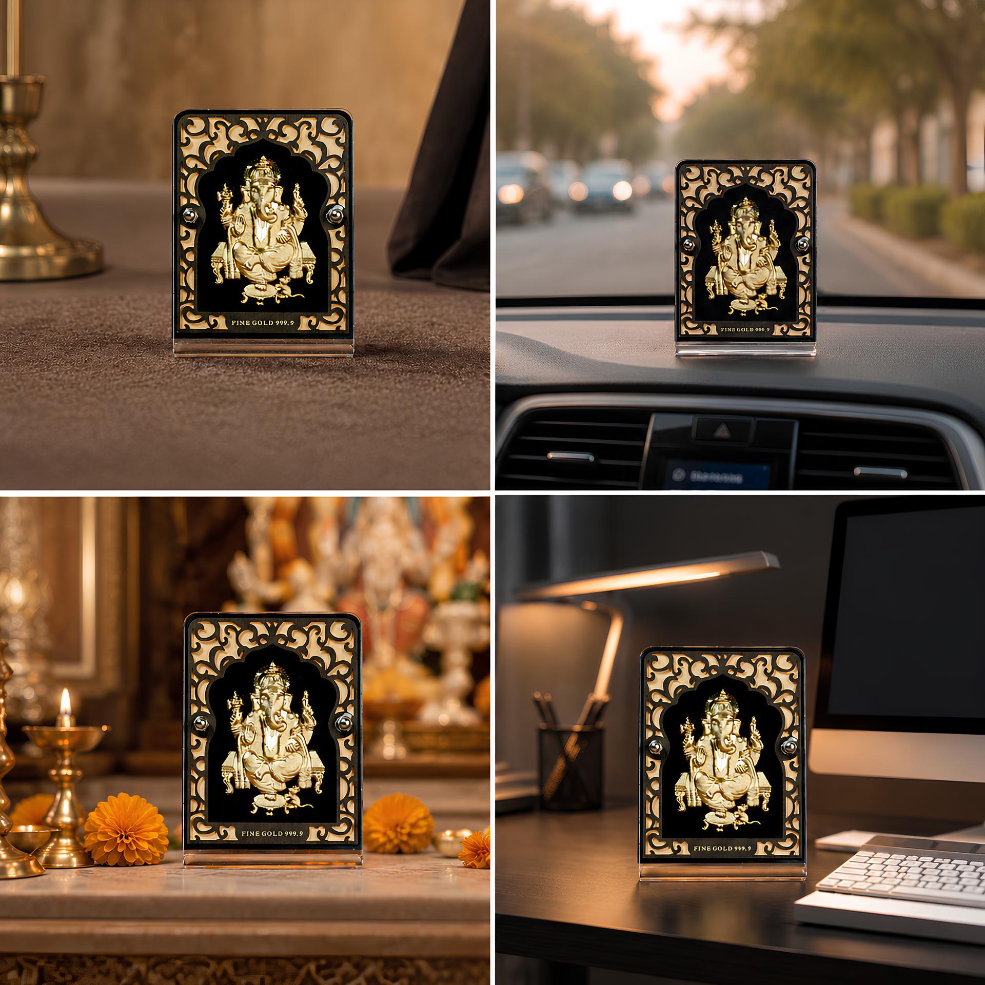 999 Silver Lord Ganesha Mini Collectible Card - Image 7