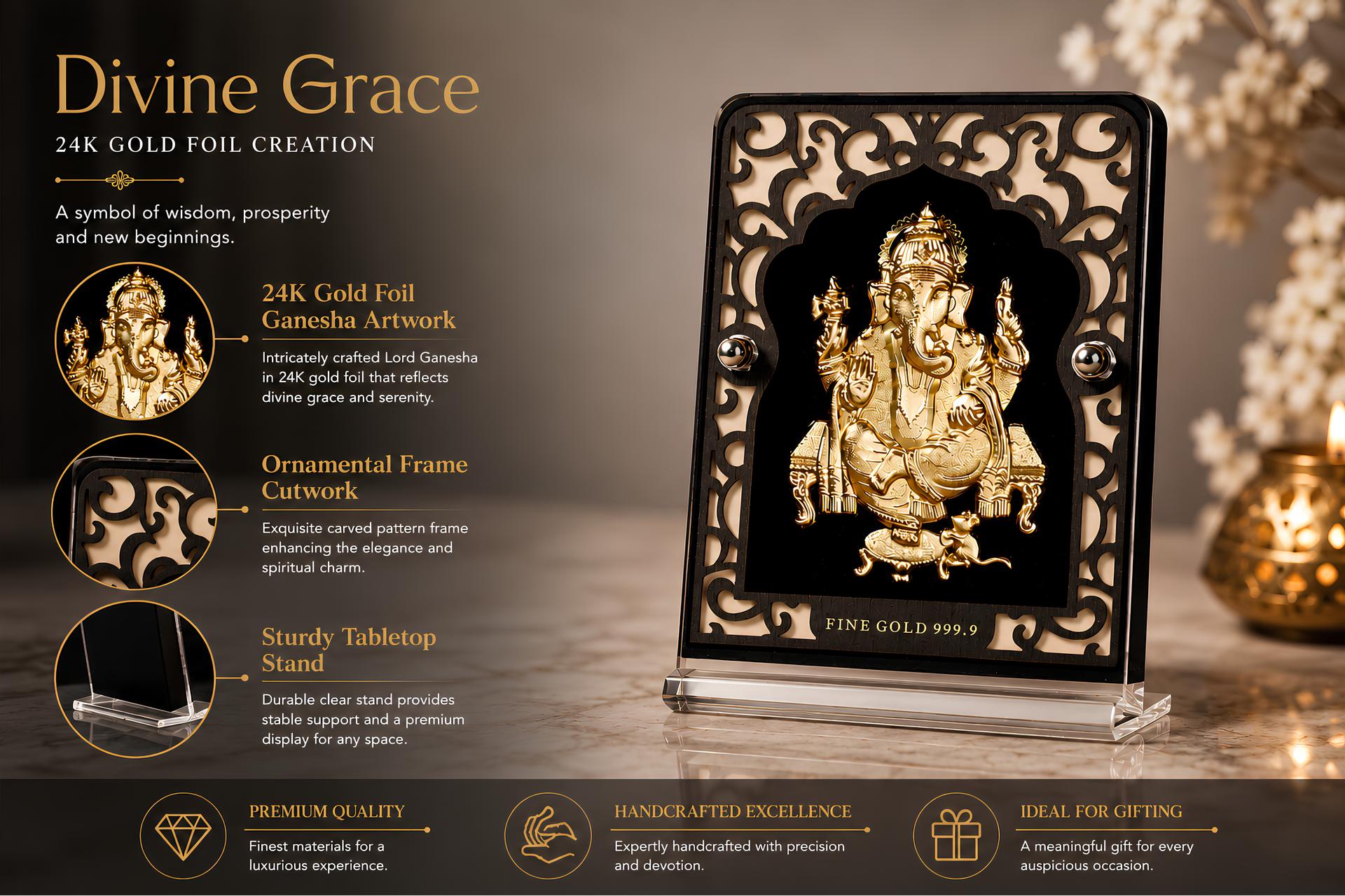 999 Silver Lord Ganesha Mini Collectible Card - Image 8