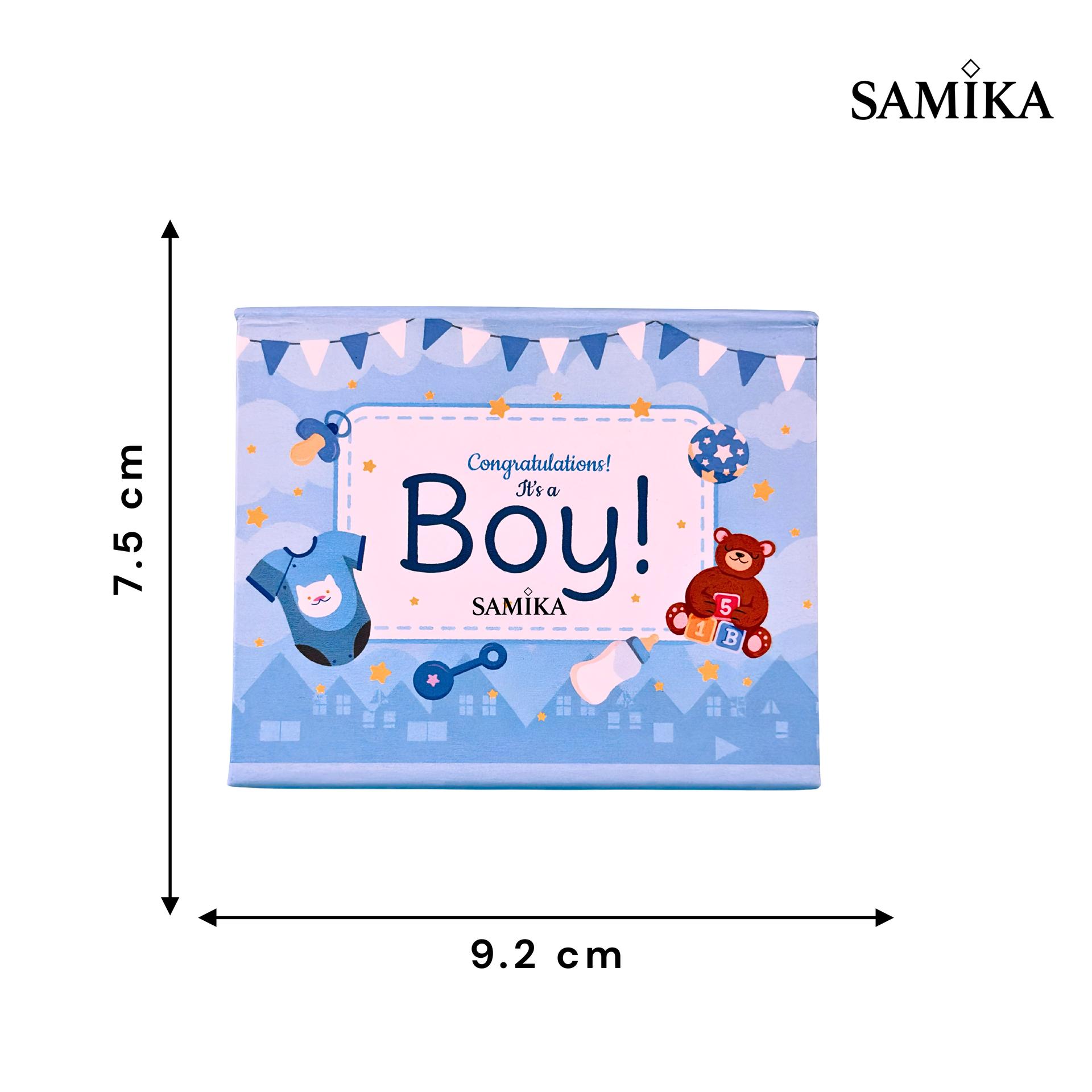 999 Silver Baby Boy Welcome Keepsake Gift Box - Image 3