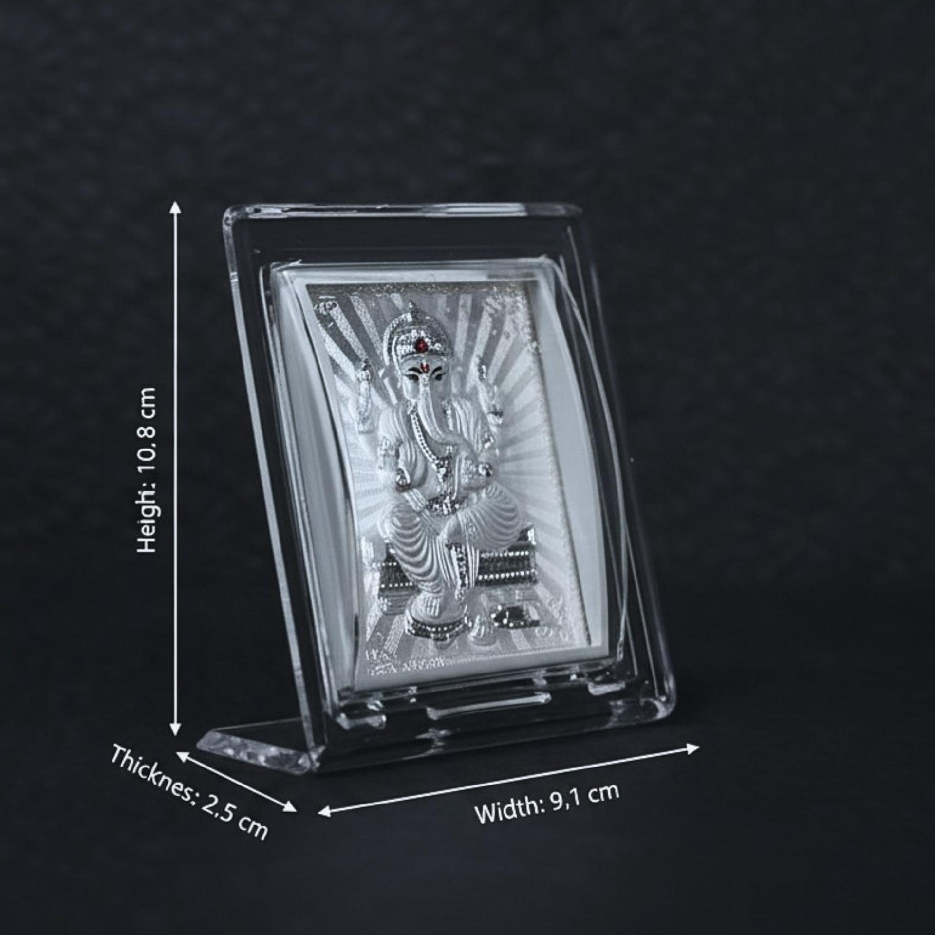 999 Silver Lord Ganesha Blessing Frame - Image 4