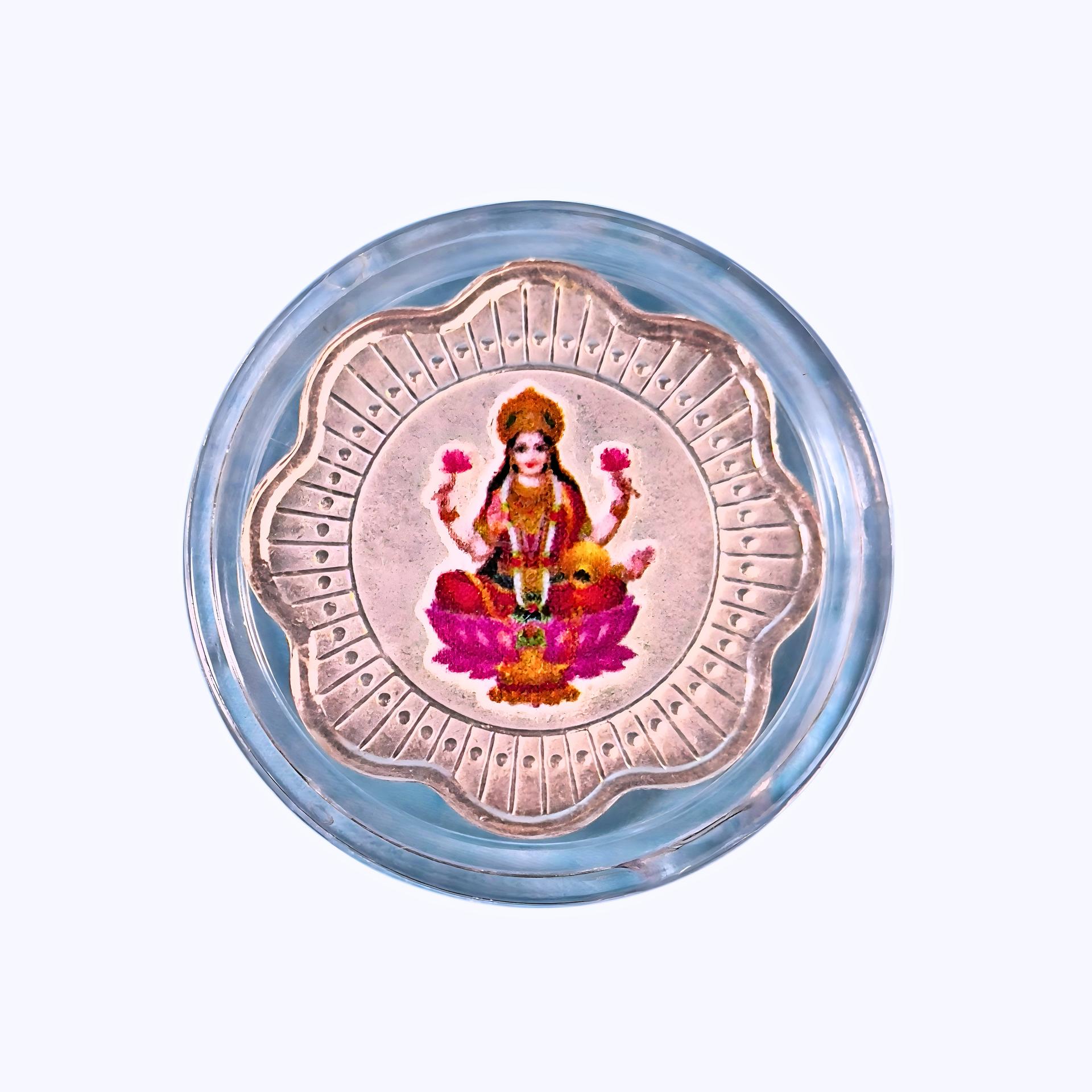 Mahalakshmi 999 Silver Devotional Coin Gift Box - Image 3
