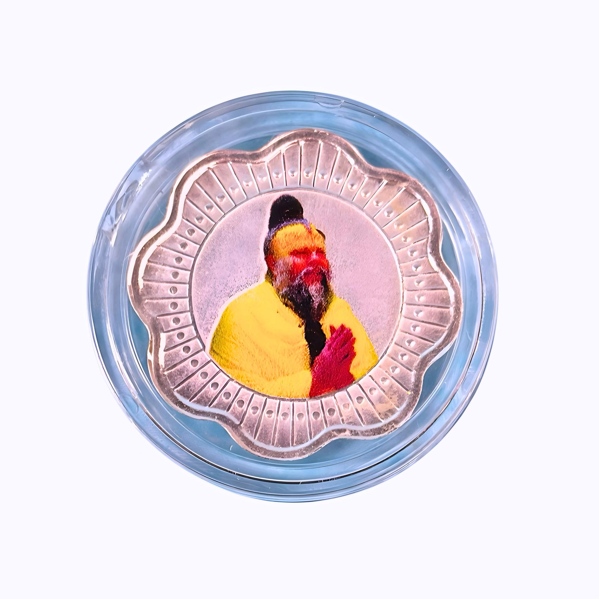Radhe Radhe 999 Silver Devotional Coin Gift Box - Image 4