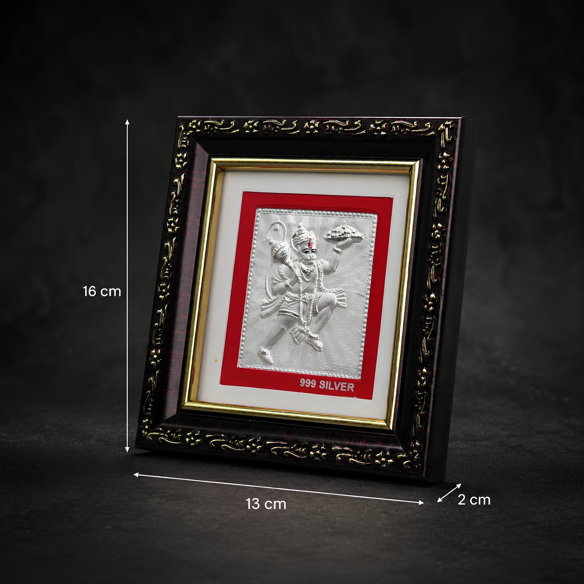999 Silver Divya Hanuman Premium Classic Frame - Image 6