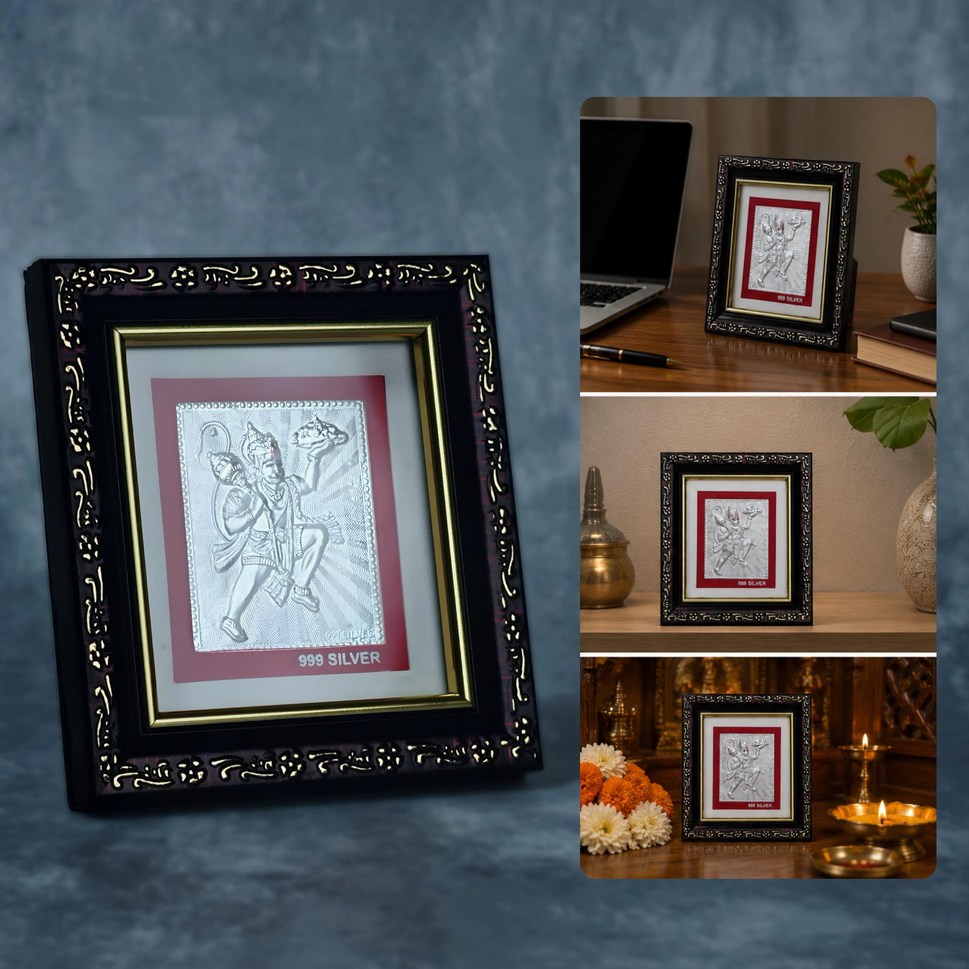 999 Silver Divya Hanuman Premium Classic Frame - Image 5