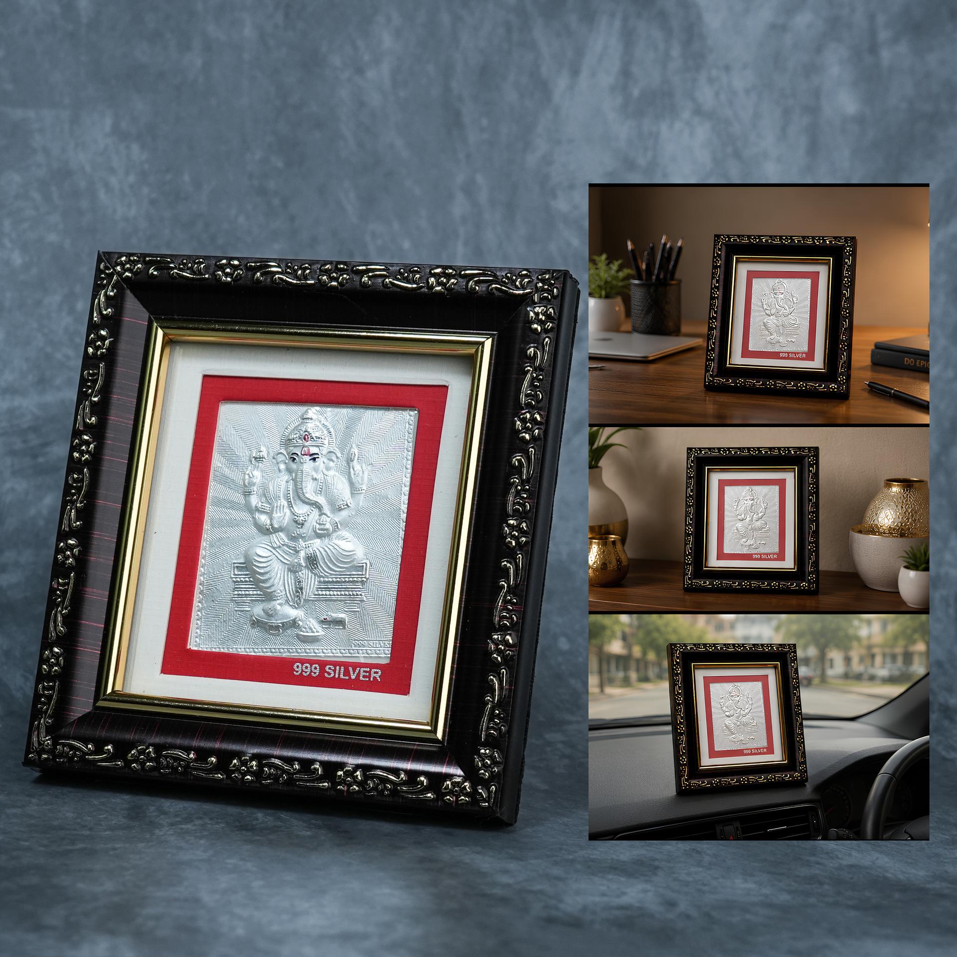 999 Silver Lord Ganesha Premium Classic Frame - Image 5