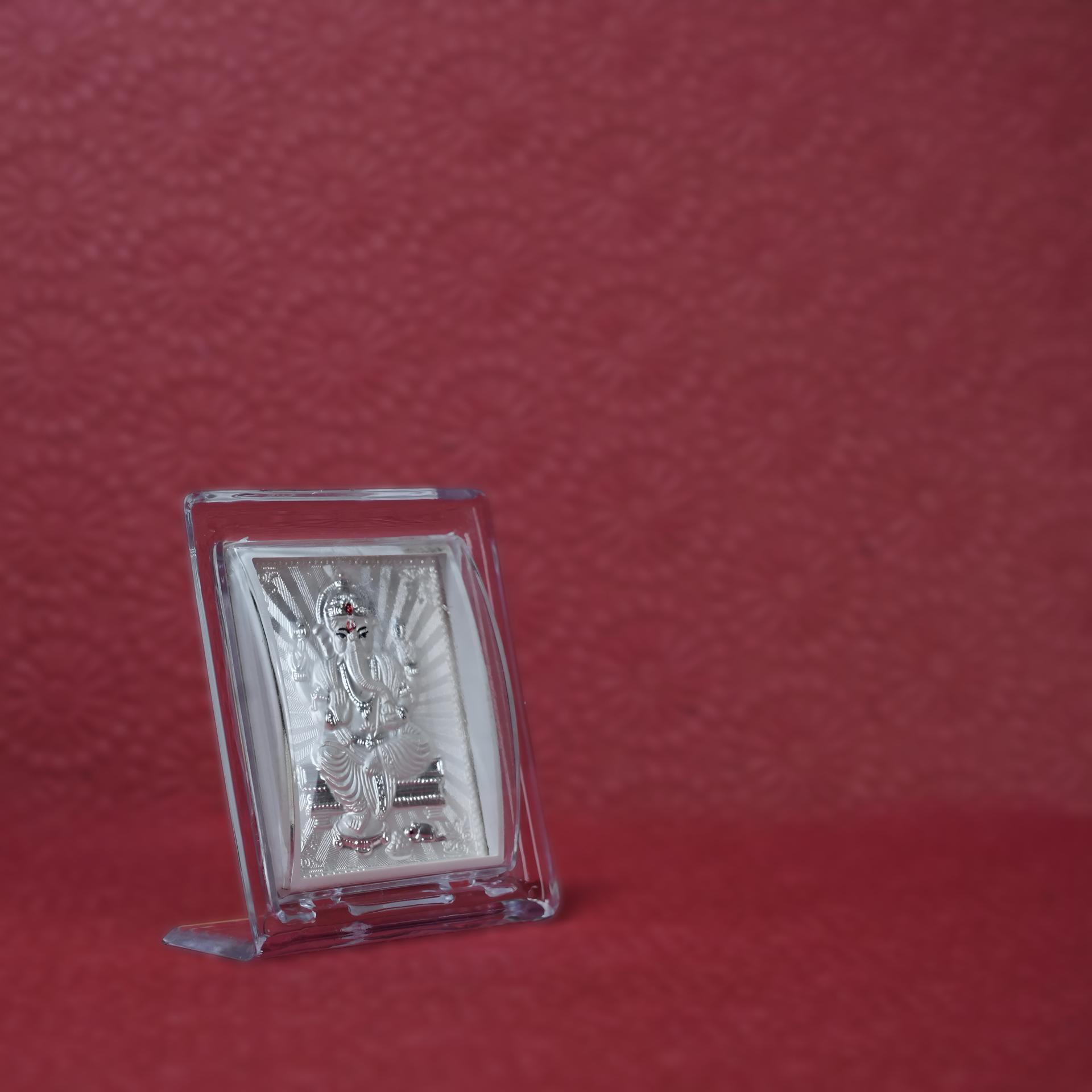 999 Silver Lord Ganesha Blessing Frame - Image 5