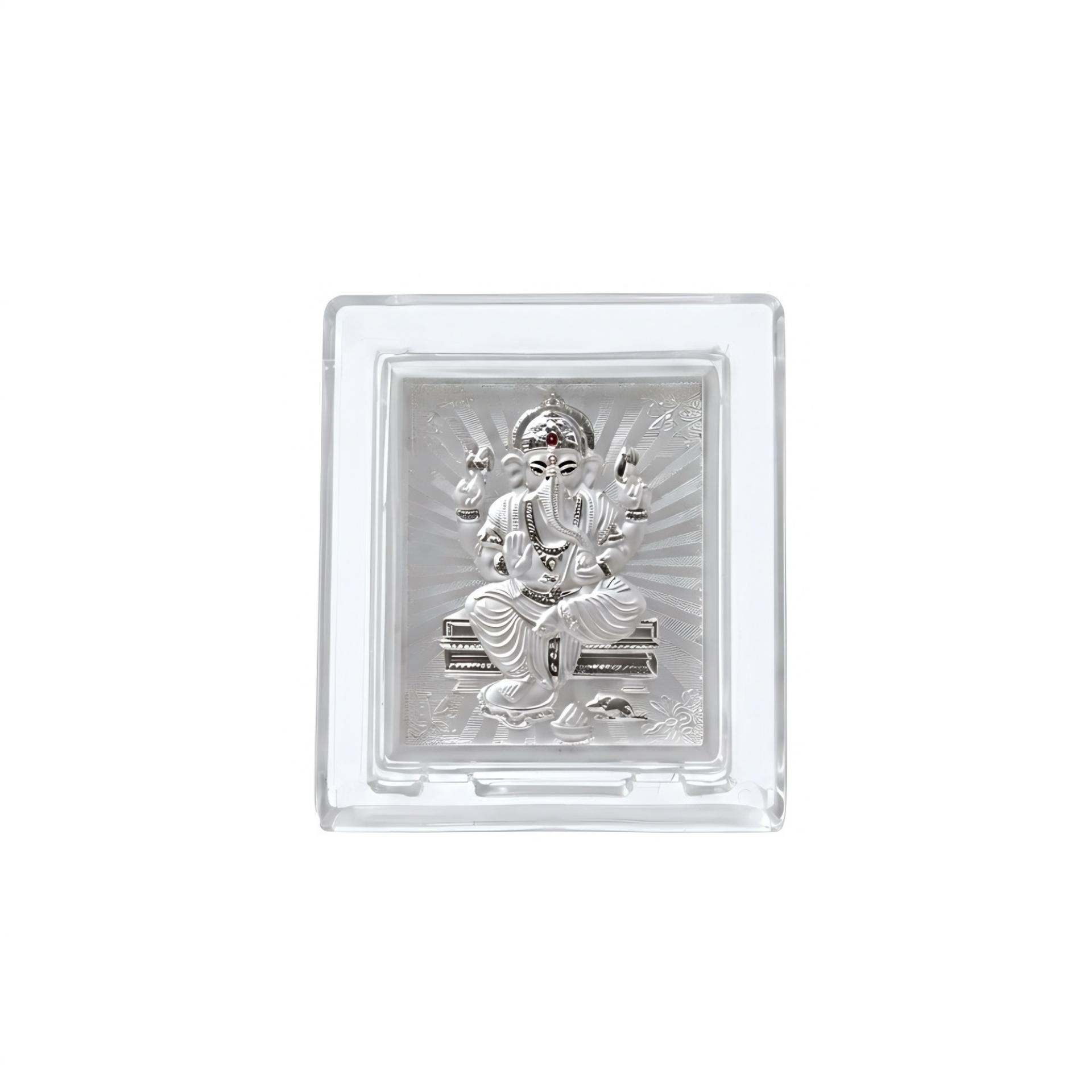 999 Silver Lord Ganesha Blessing Frame - Image 6