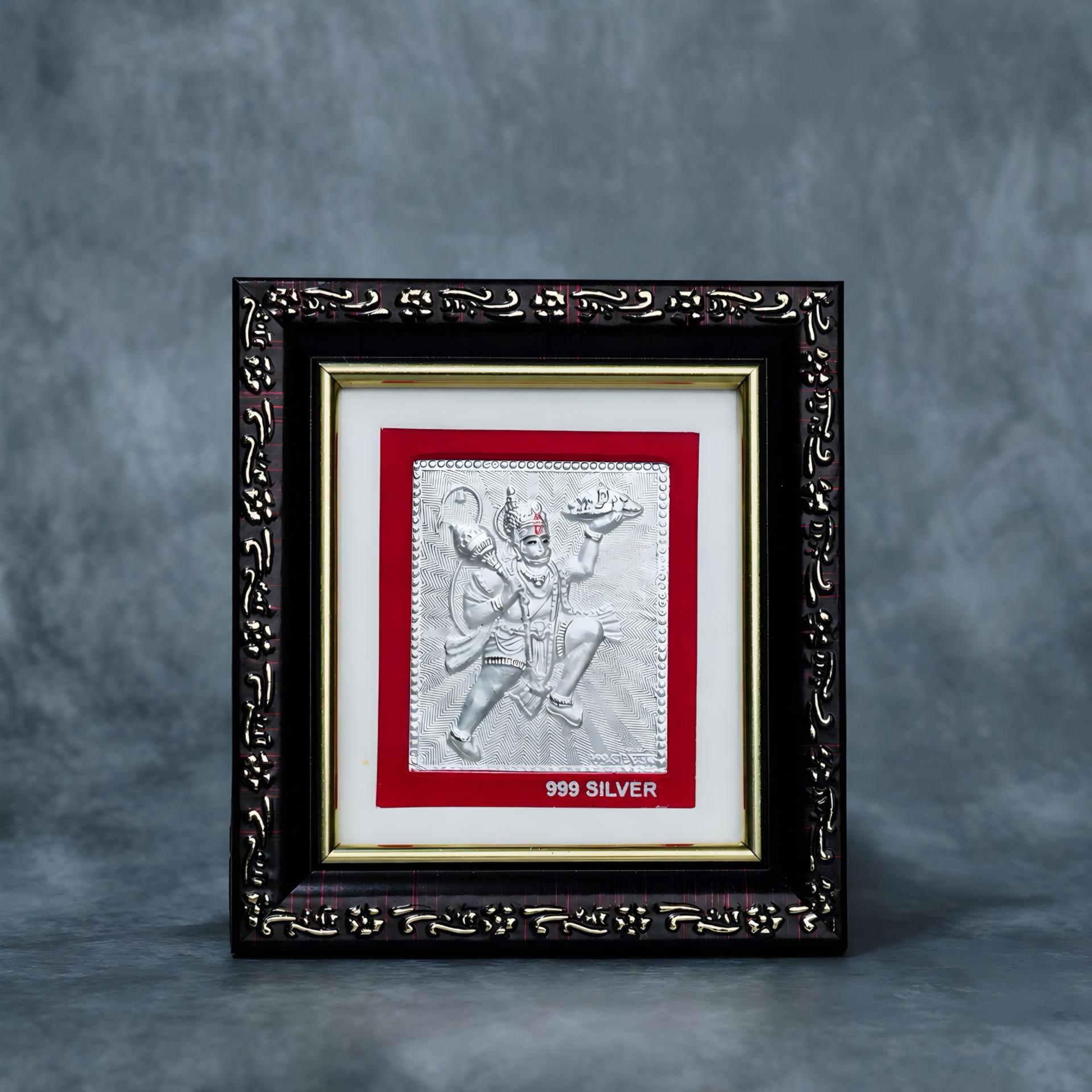 999 Silver Divya Hanuman Premium Classic Frame - Image 3