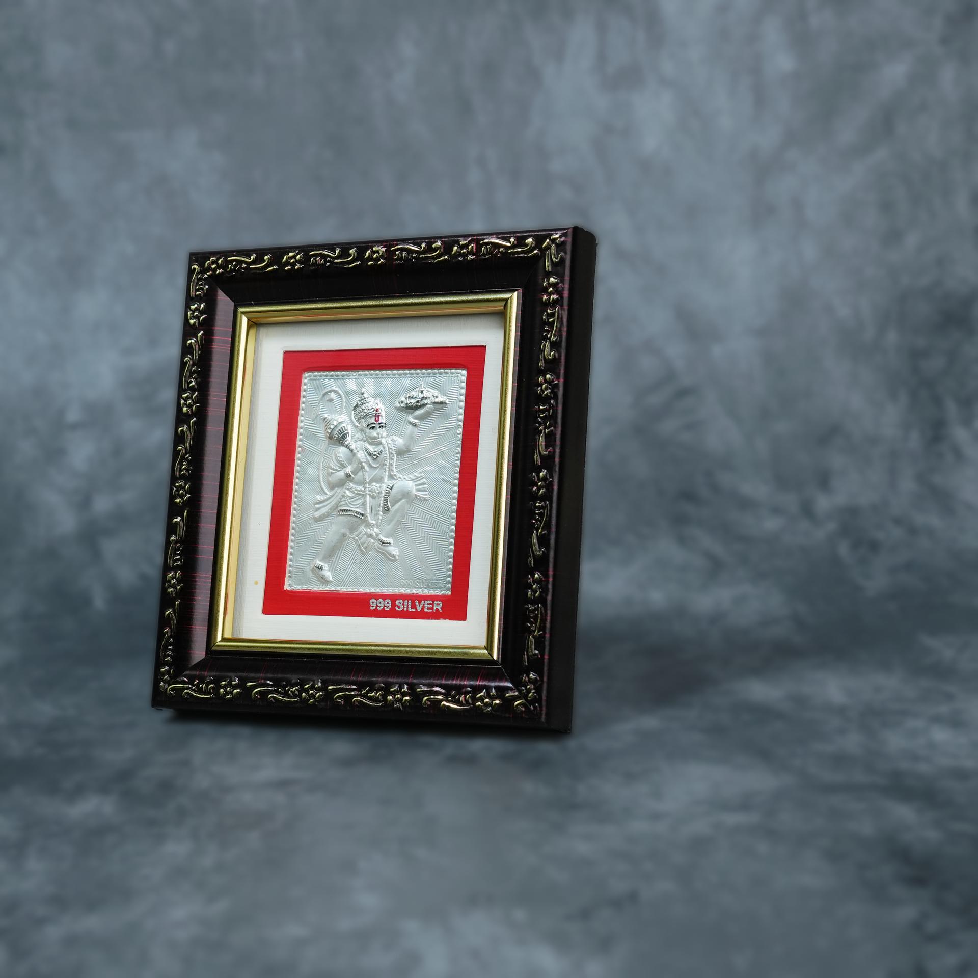 999 Silver Divya Hanuman Premium Classic Frame