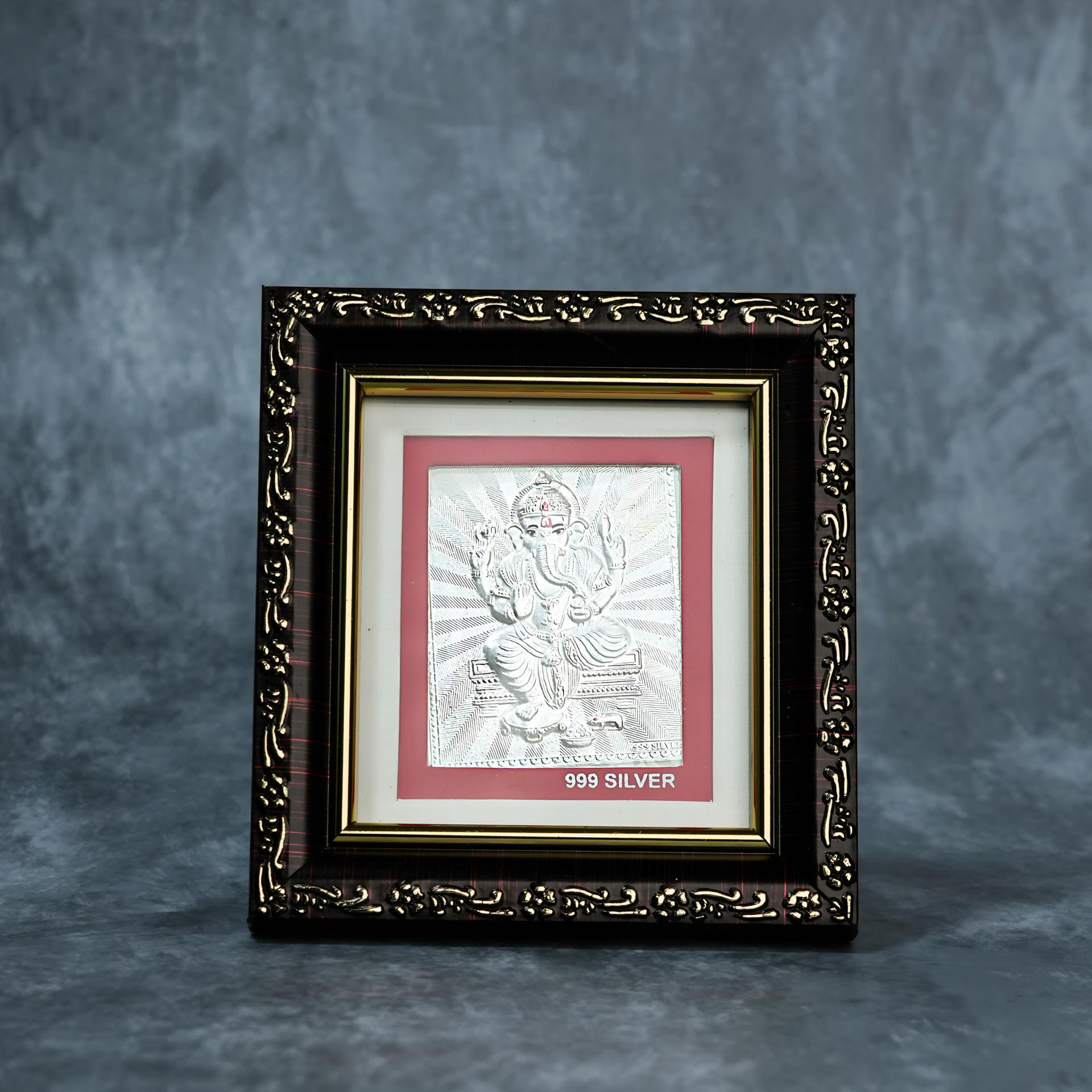 999 Silver Lord Ganesha Premium Classic Frame - Image 6