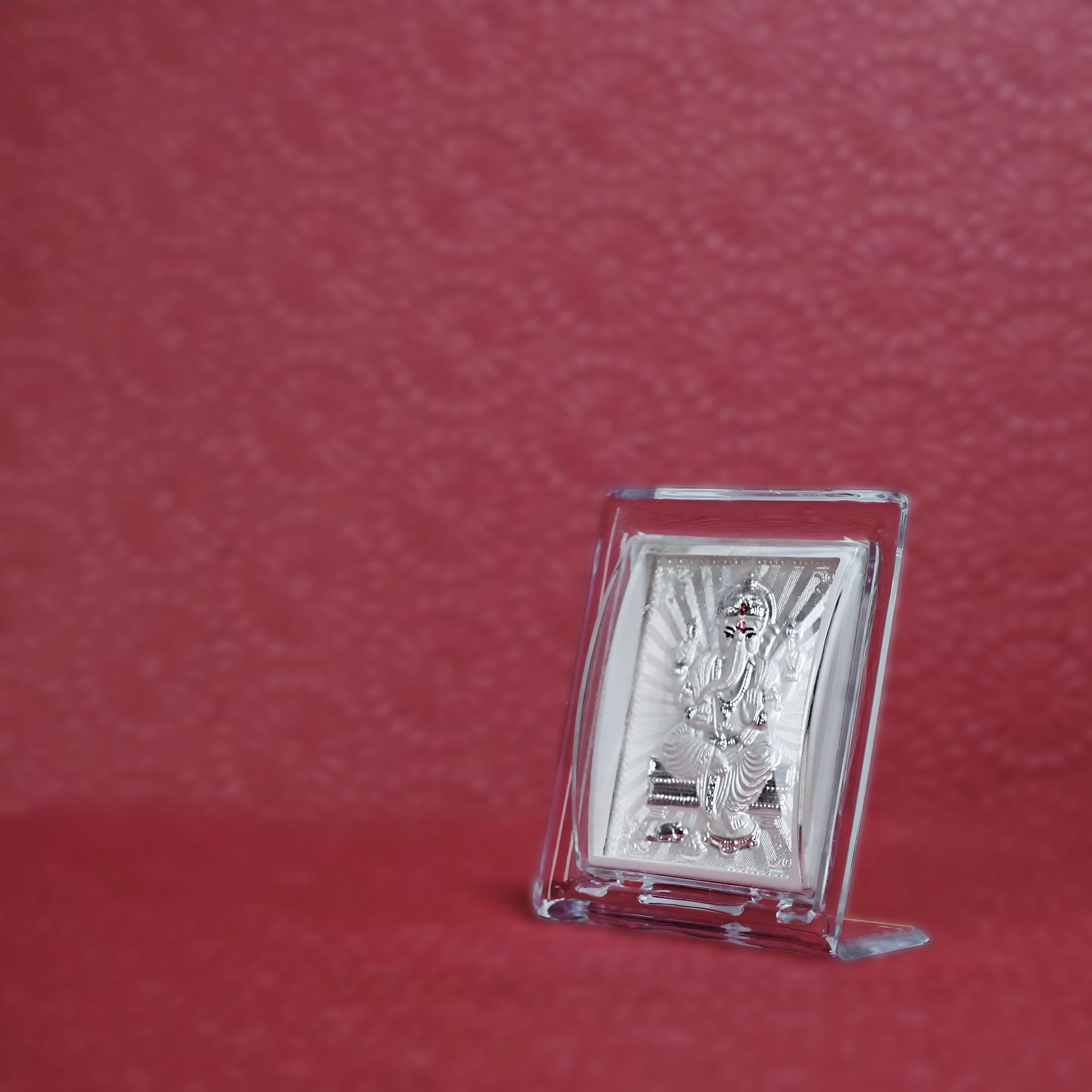 999 Silver Lord Ganesha Blessing Frame - Image 3