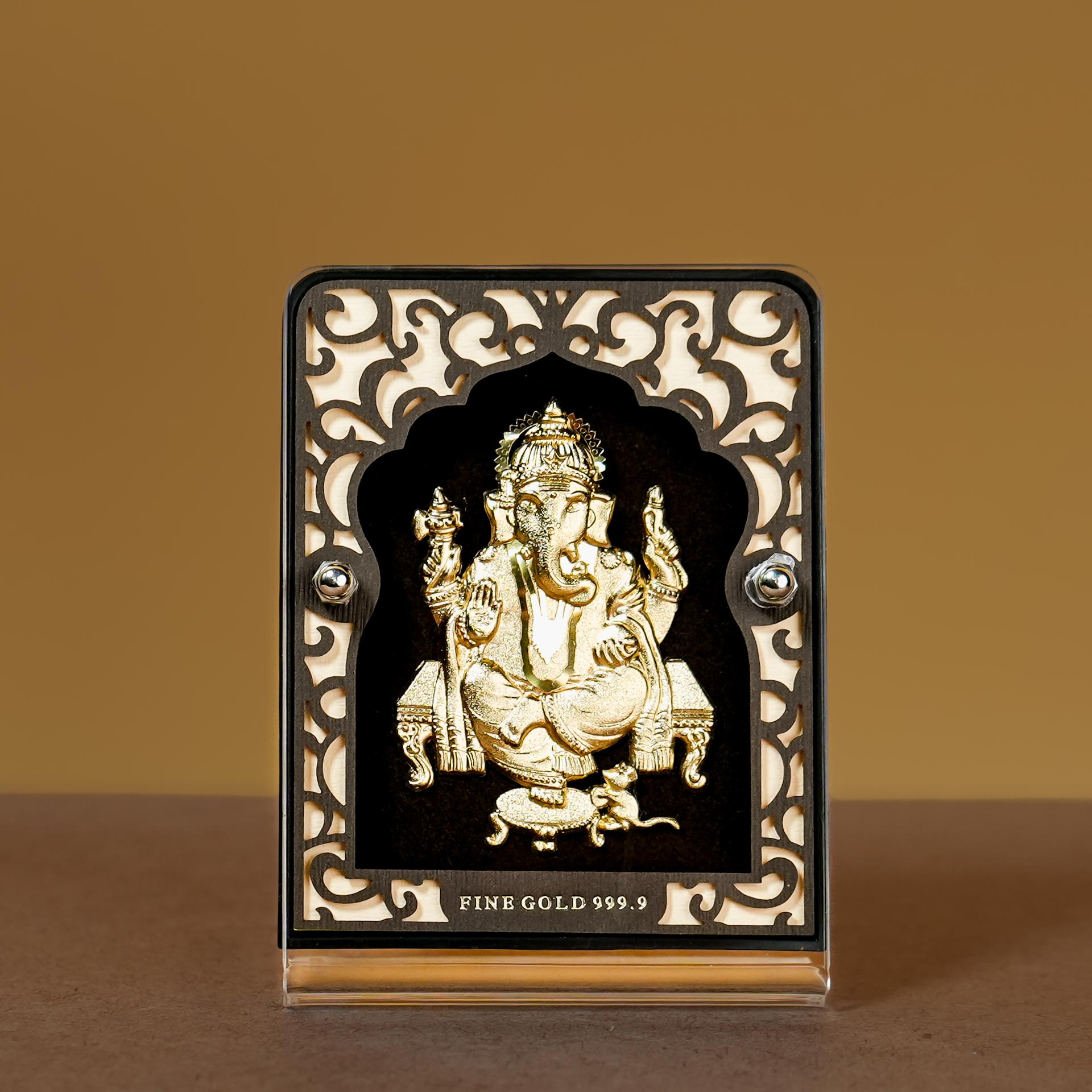 999 Silver Lord Ganesha Mini Collectible Card - Image 5