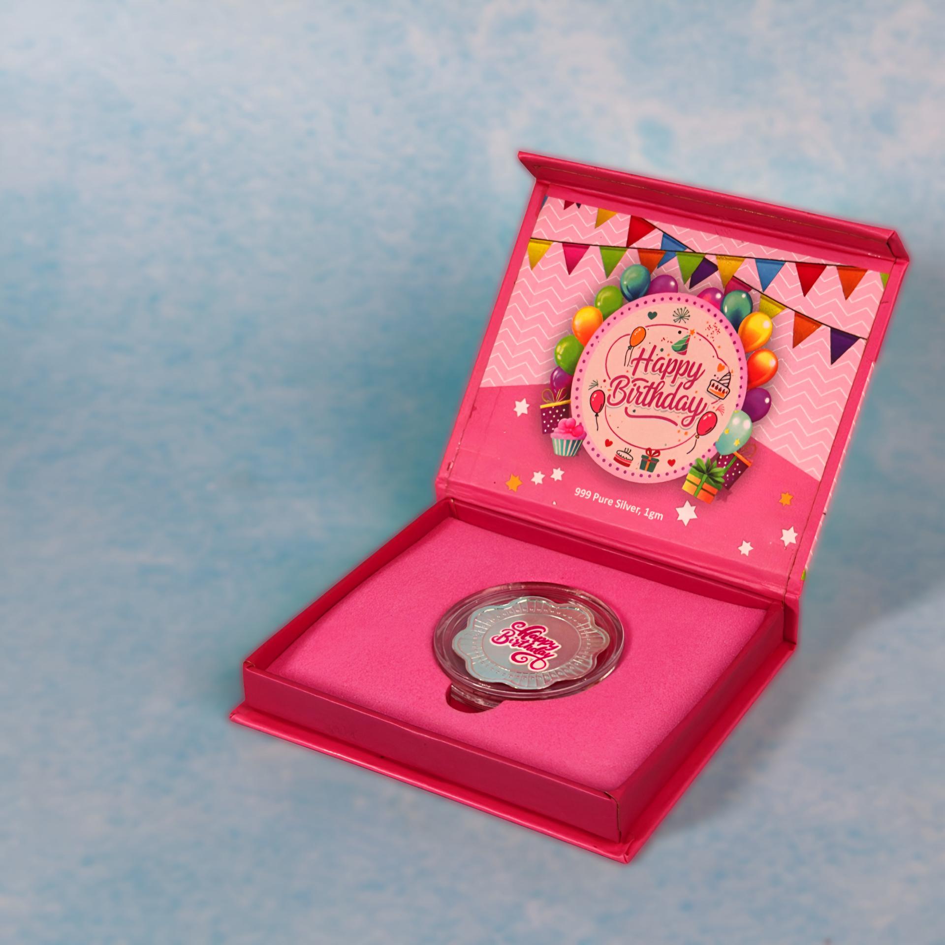 Happy Birthday 999 Silver Coin Gift Box - Image 2