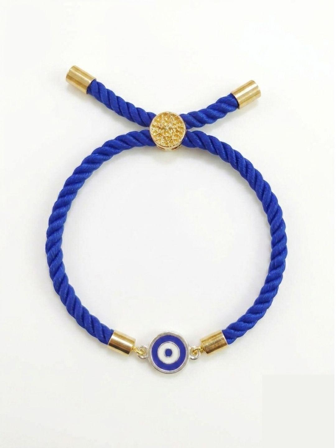 925 Sterling Silver Evil Eye Rakhi With Roli-Chawal Set - Image 2