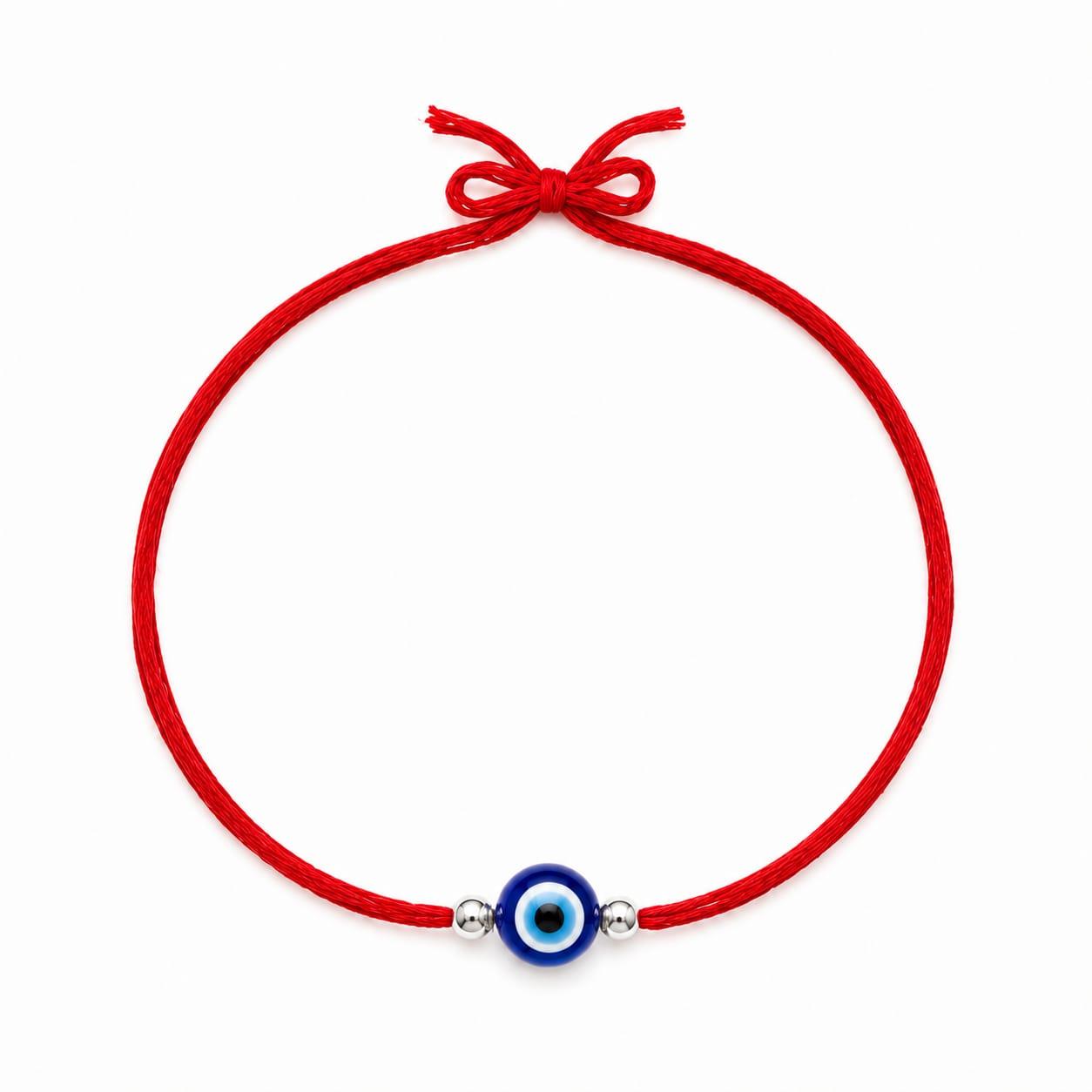 925 Sterling Silver Evil Eye Protection Rakhi - Image 2