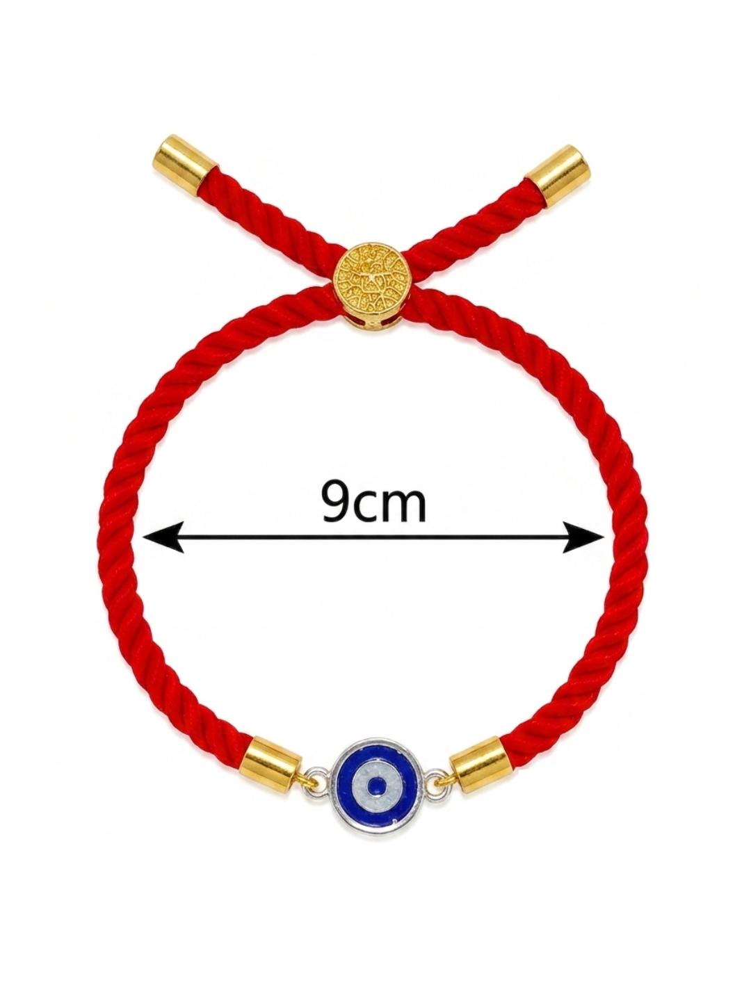 925 Sterling Silver Evil Eye Protection Designer Rakhi With Roli-Chawal Set - Image 6