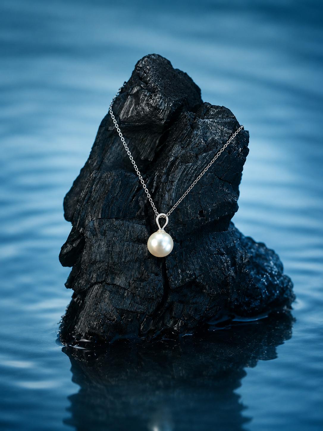 925 Sterling Silver Classic Pearl Pendant - Image 4