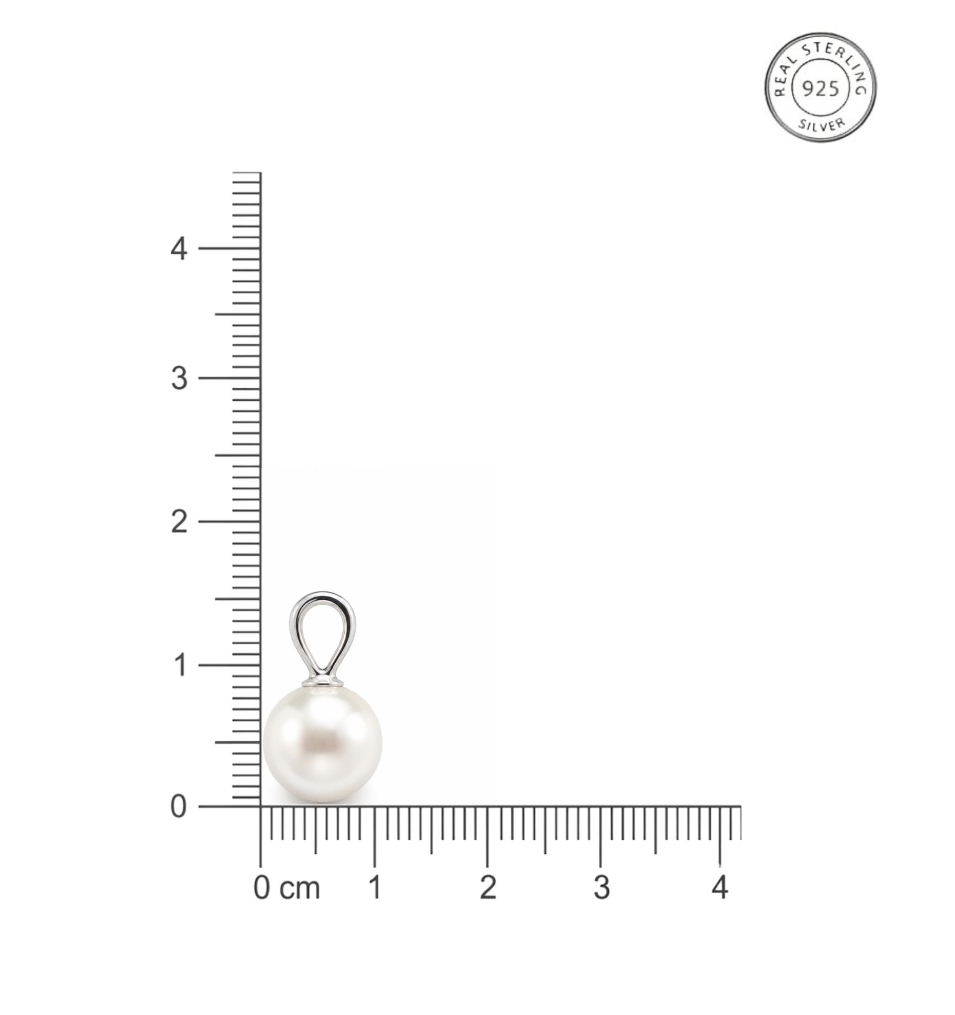 925 Sterling Silver Classic Pearl Pendant - Image 6