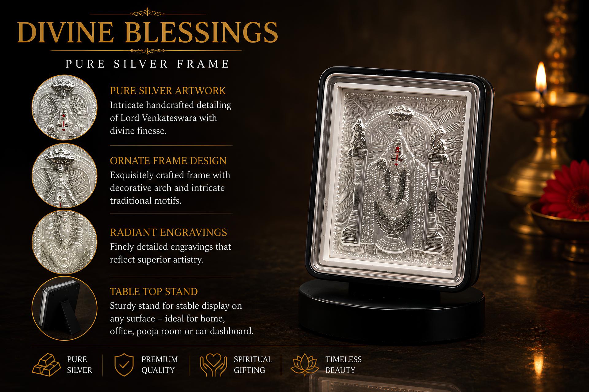 Divya Goddess Mahalakshmi Blessing Frame - Image 7
