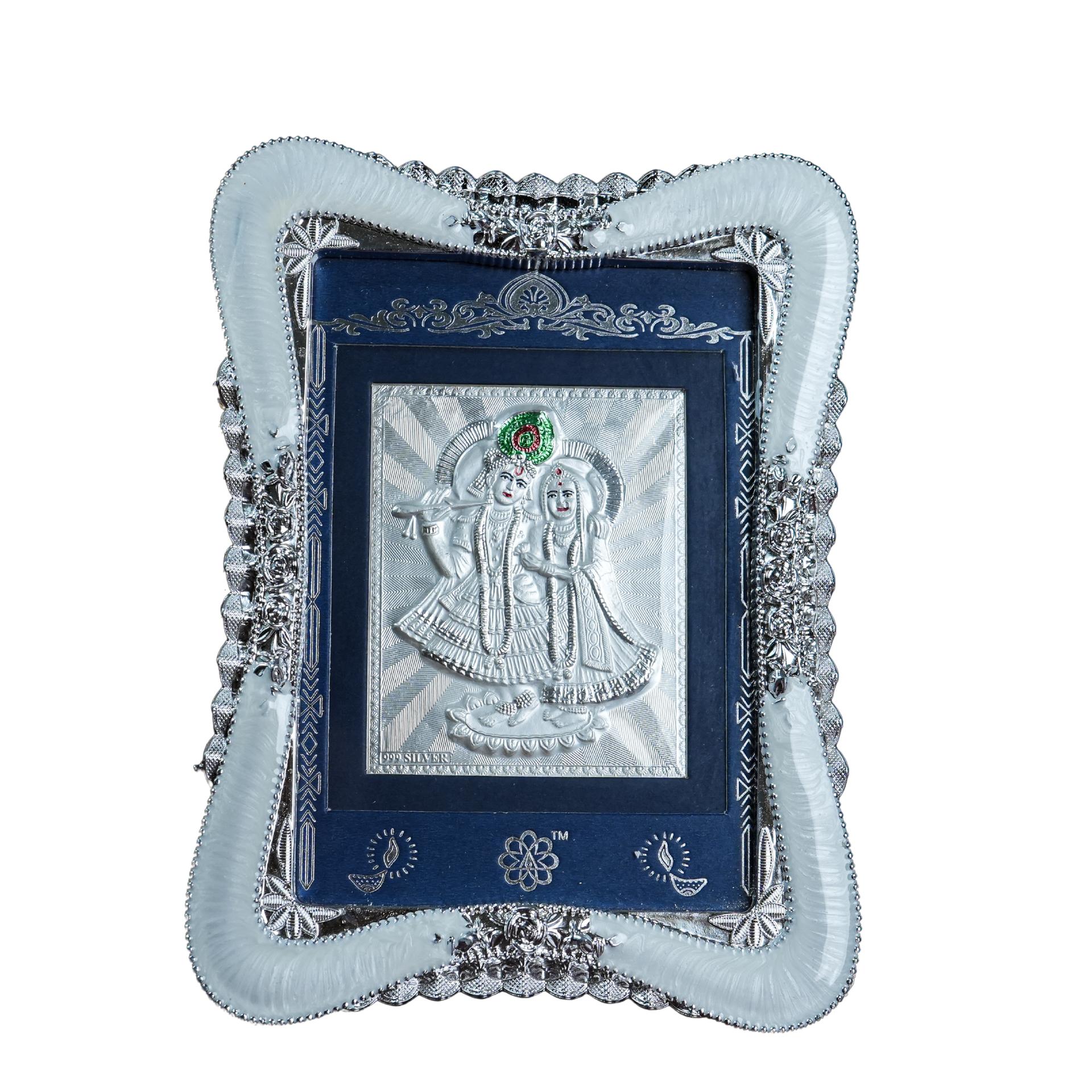 Divya Radha Krishna 999 Silver Premium Decorative Frame - Image 7