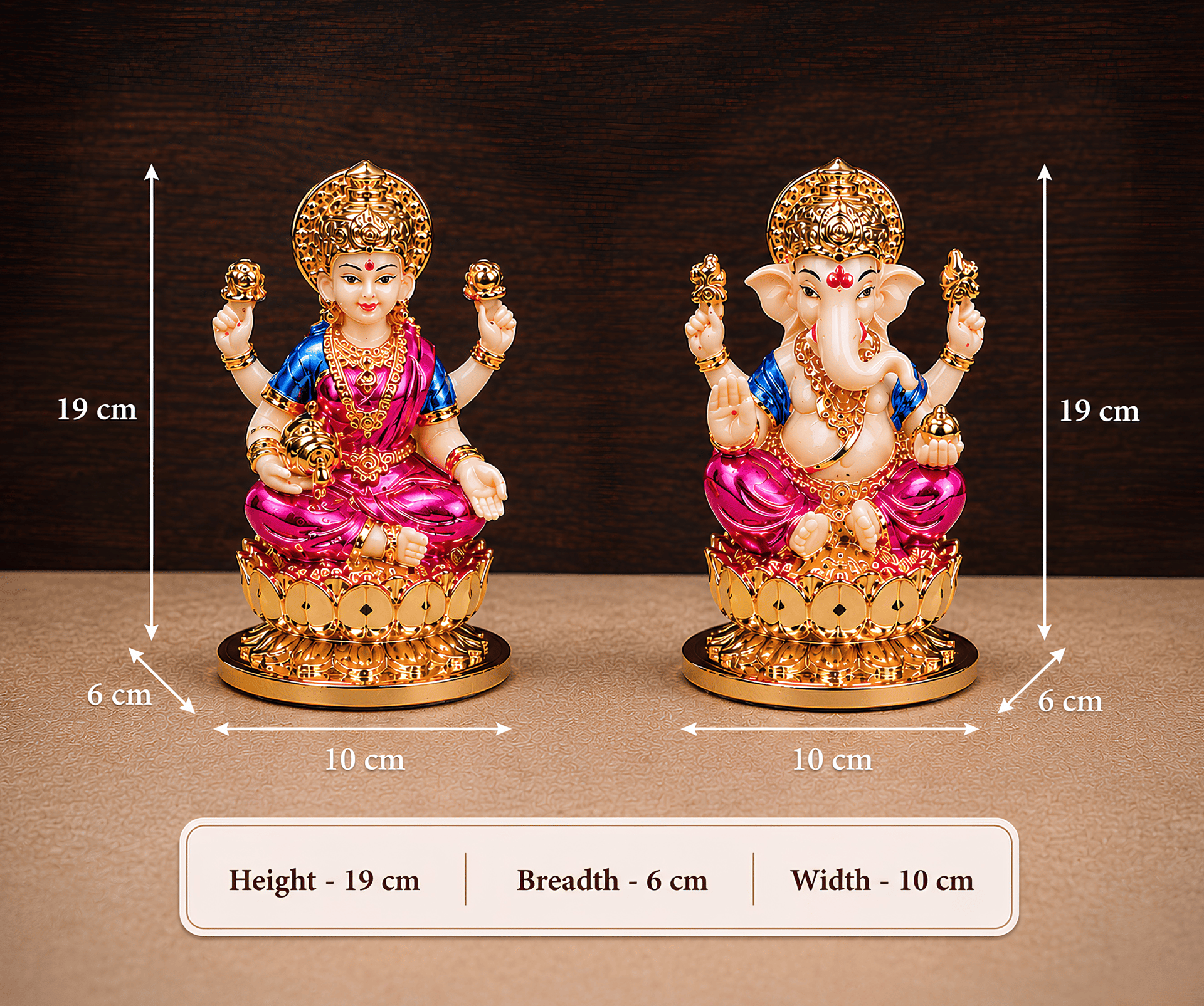 Divya Lakshmi Ganesh Idol Set - Image 5