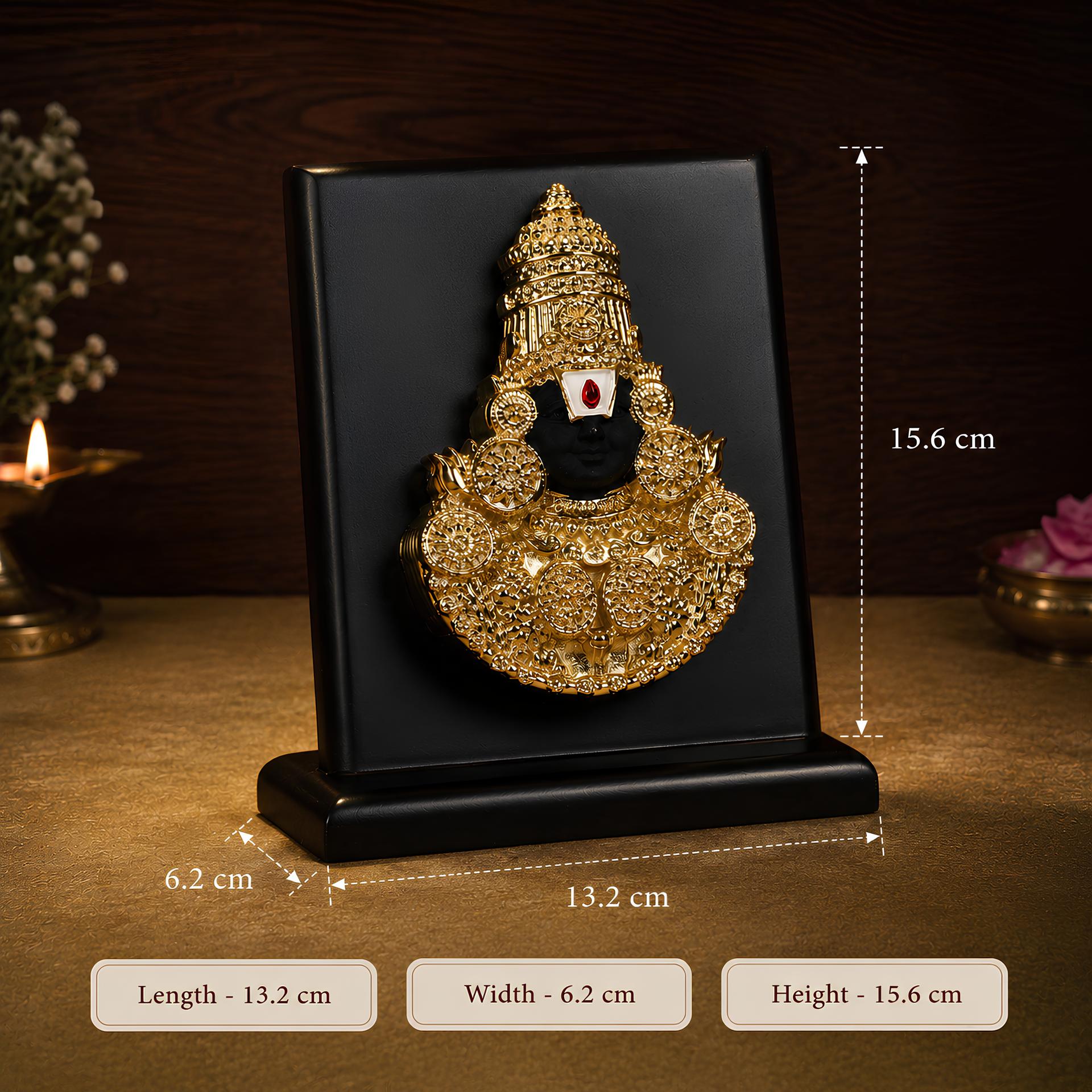 Divya Tirupati Balaji 24k Gold Plated Blessing Frame
