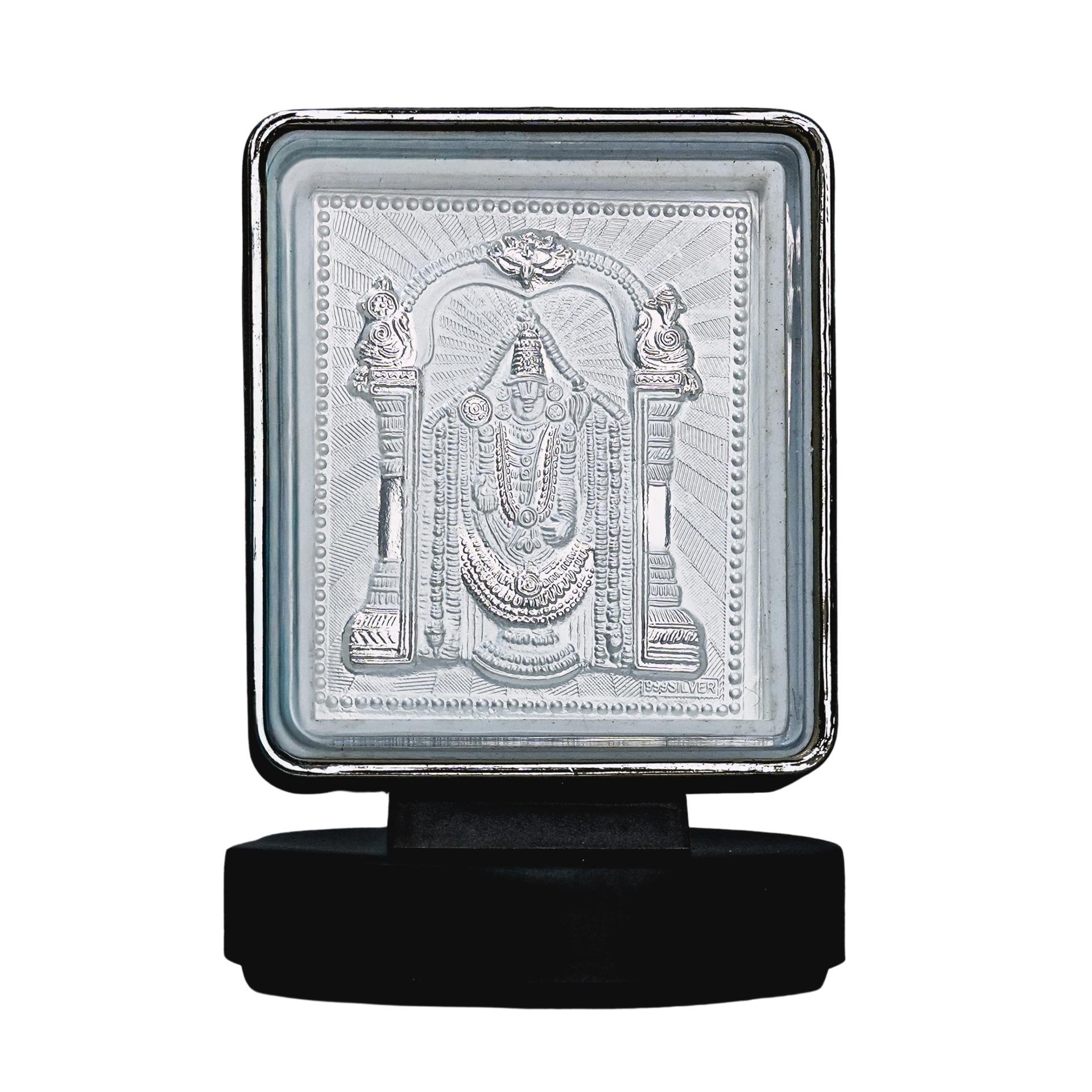 Divya Lord Balaji 999 Silver Plated Blessing Frame - Image 4