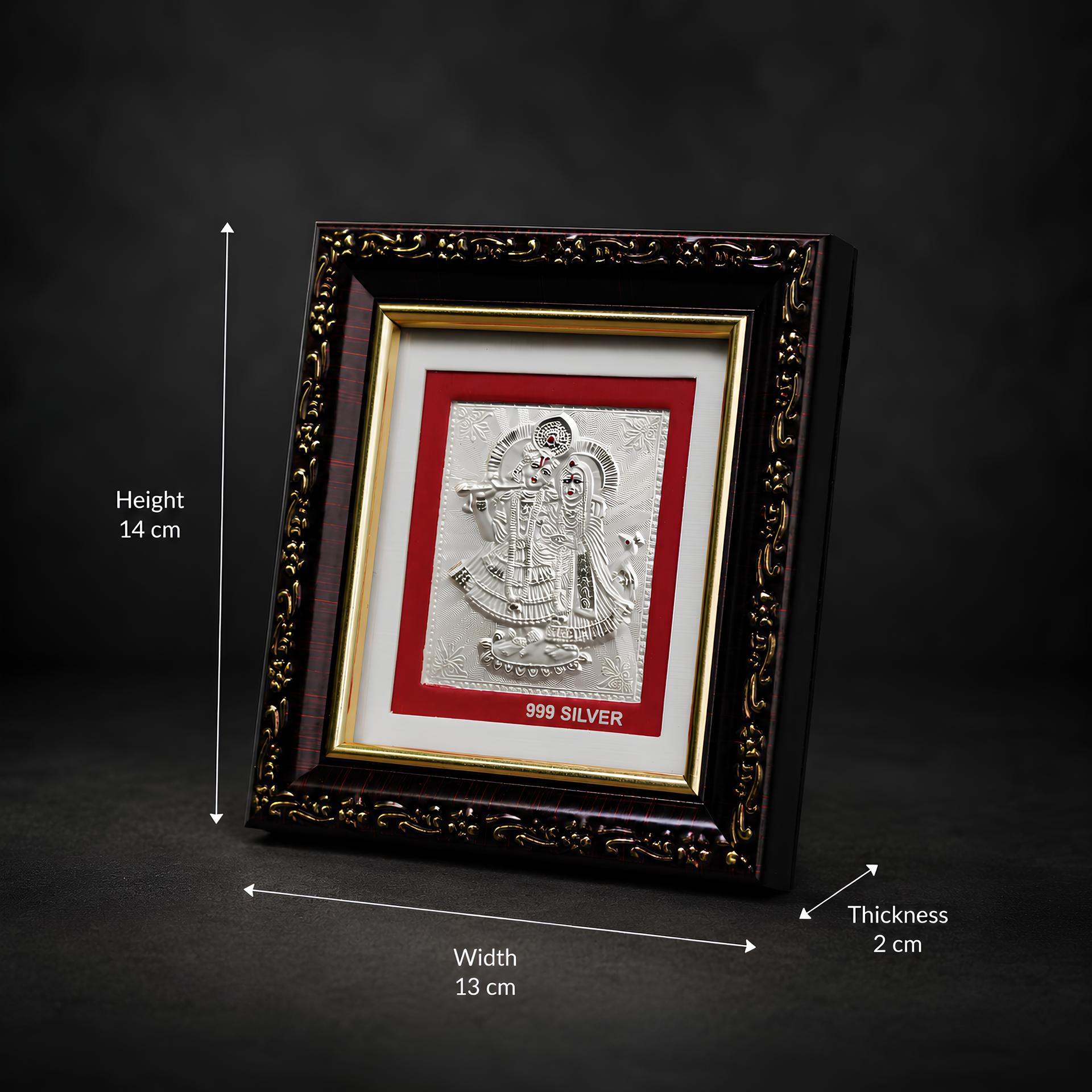 Divya Radha Krishna 999 Silver Premium Classic Frame - Image 3