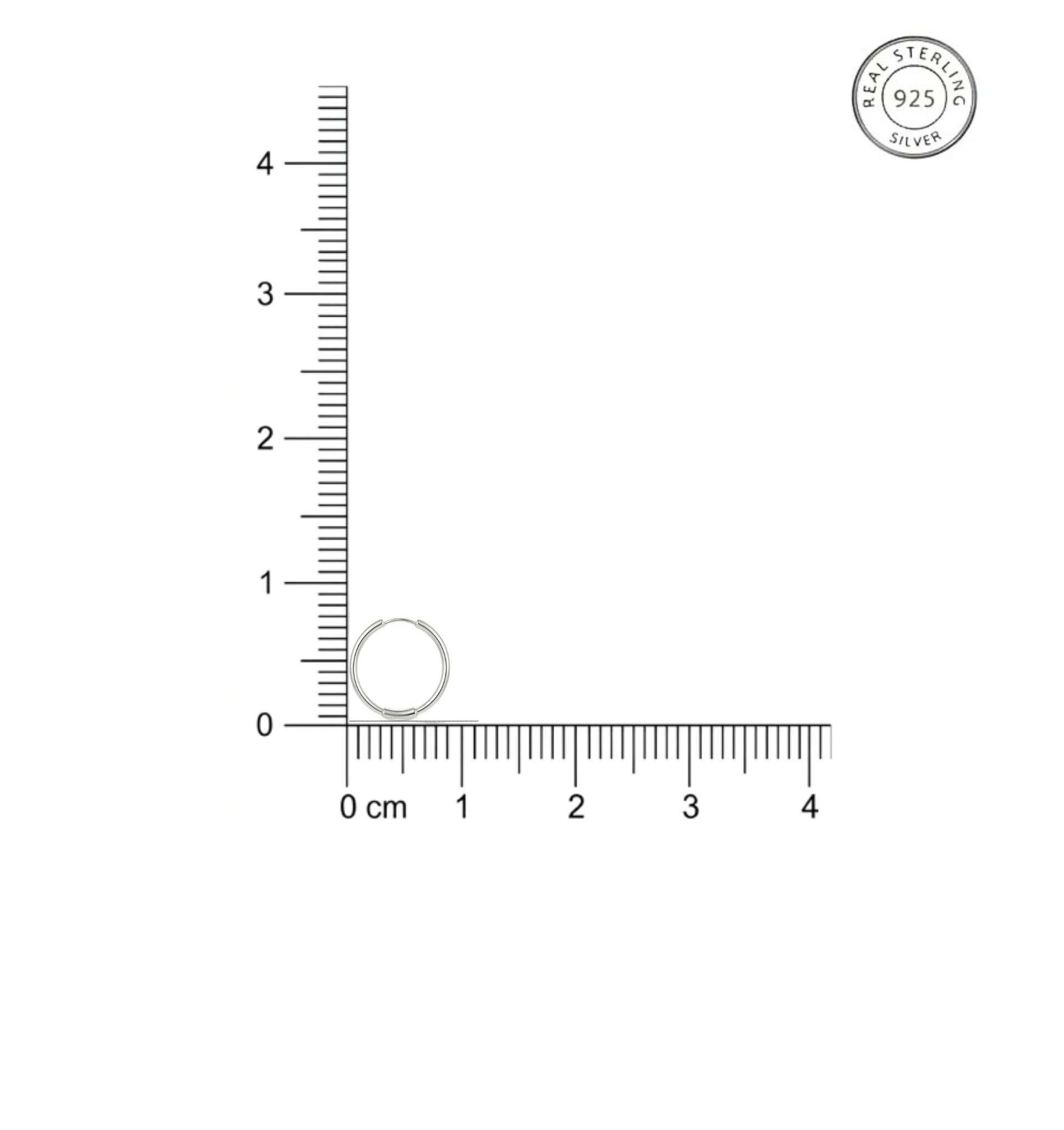 925 Sterling Silver Plain Circle Nose Ring - Image 6