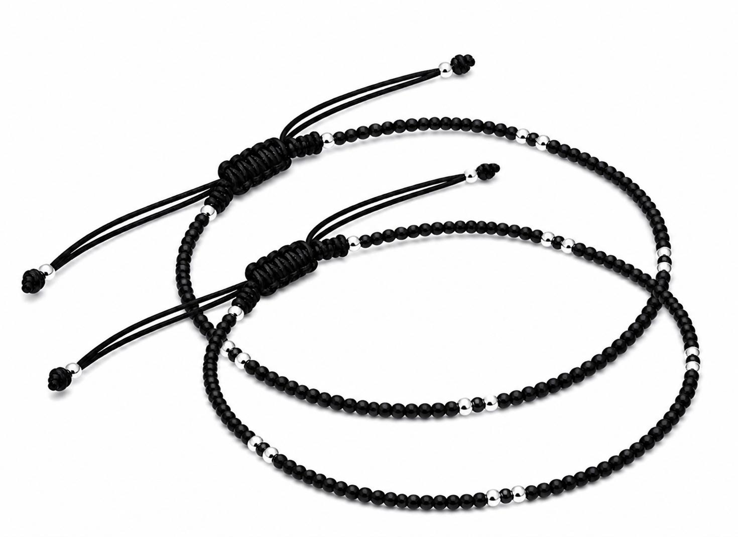 925 Sterling Silver Midnight Spark Anklet - Image 2