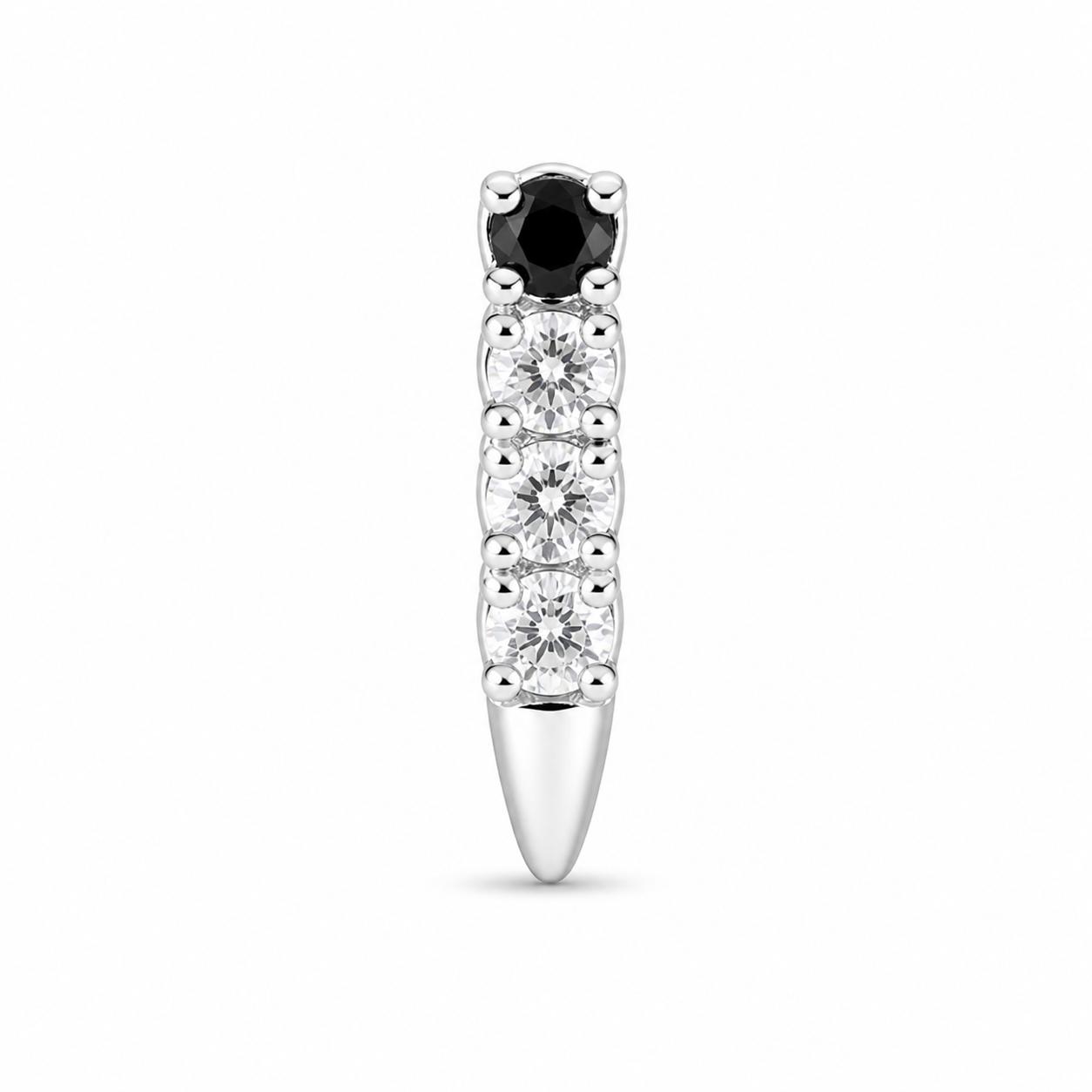 925 Sterling Silver Spike Stone Nose Pin