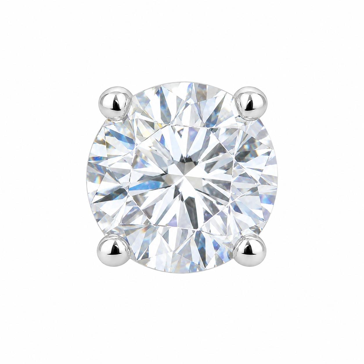 925 Sterling Silver Classic Solitaire Nose Pin - Image 2