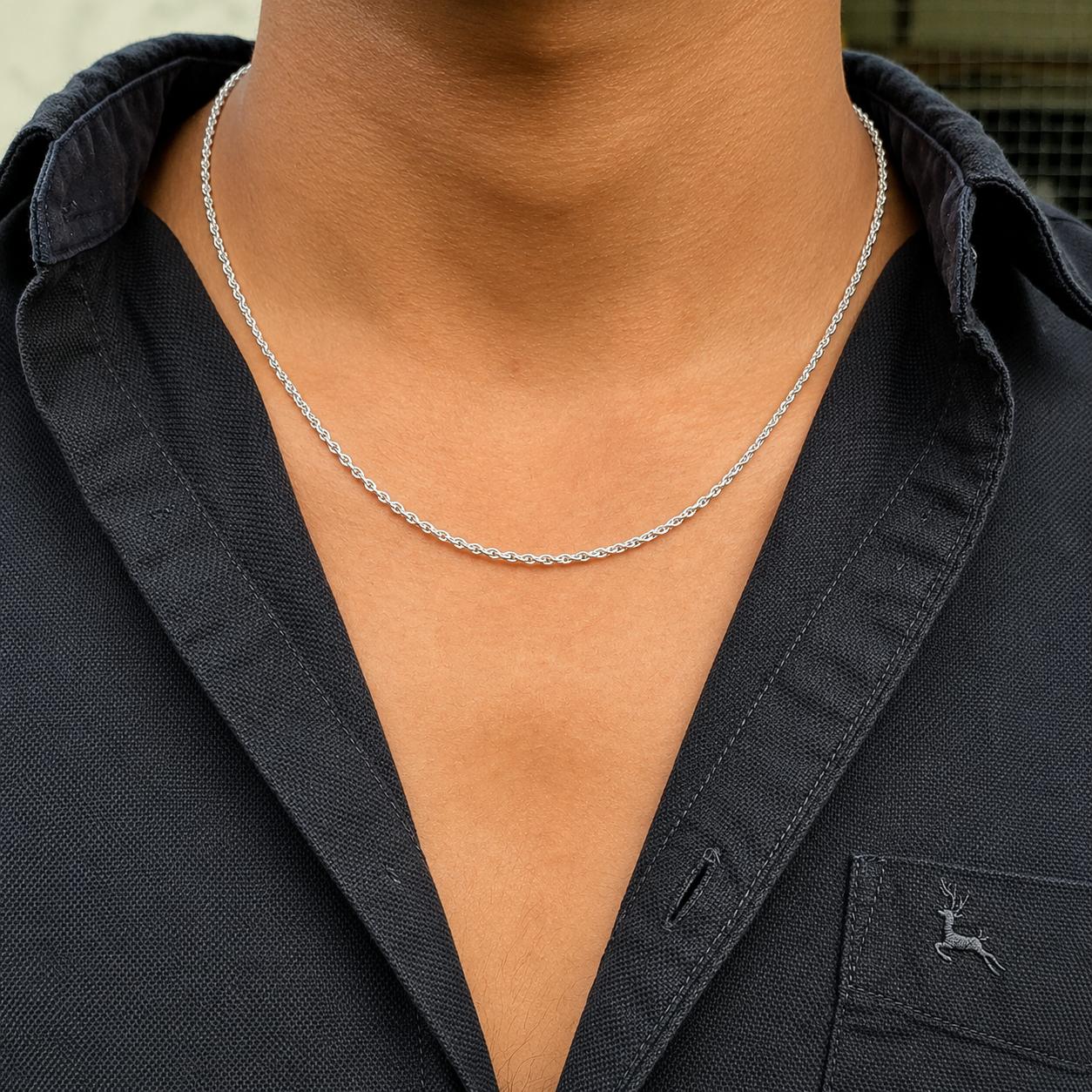 925 Sterling Silver Cable Chain Men’s Bracelet