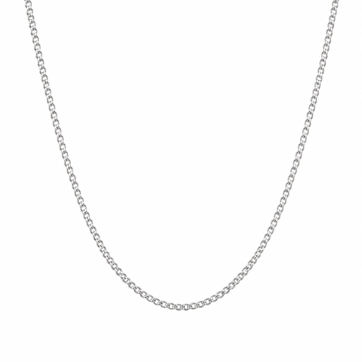 925 Sterling Silver Signature Silver Chain Men’s Necklace - Image 4