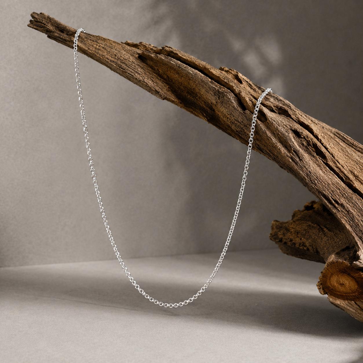925 Sterling Silver Signature Silver Chain Men’s Necklace - Image 3