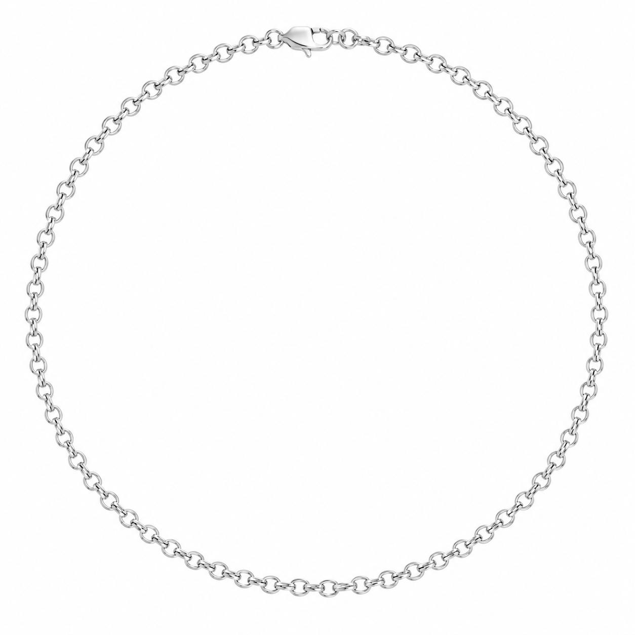 925 Sterling Silver Signature Silver Chain Men’s Necklace - Image 2