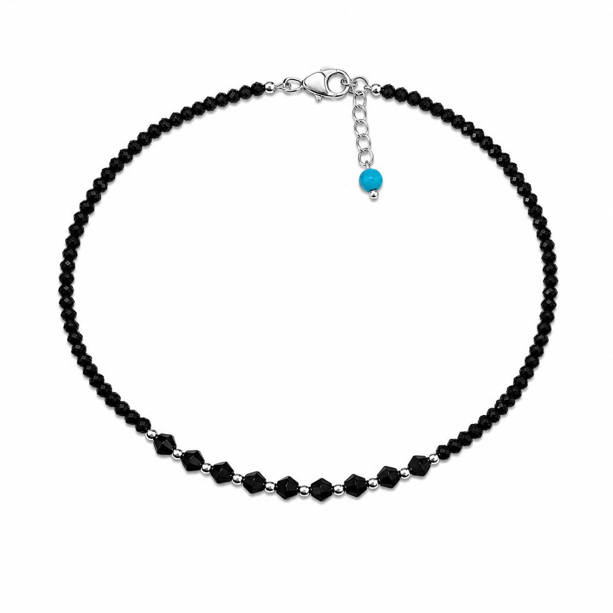 925 Sterling Silver Midnight Muse Anklet - Image 4