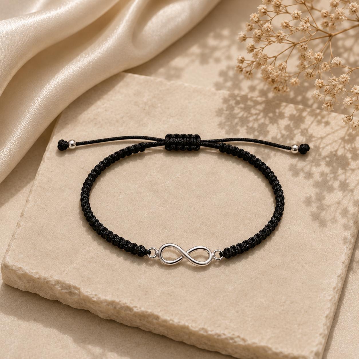 925 Sterling Silver Infinity Thread Bracelet - Image 3