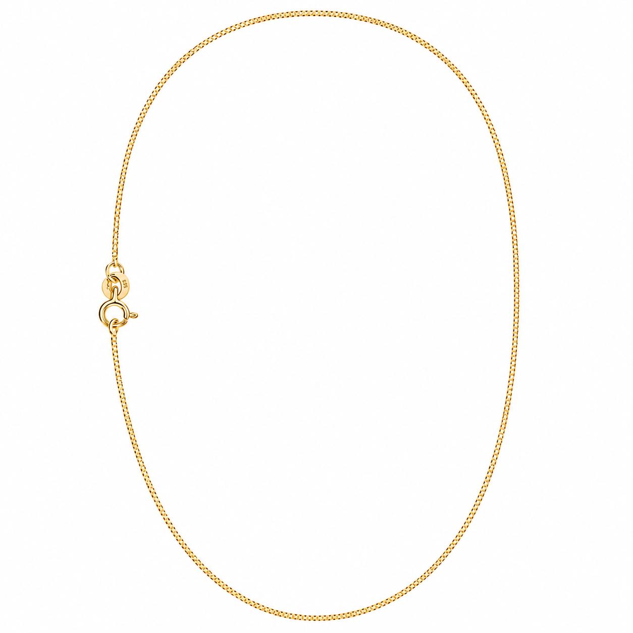Gold Box Chain Necklace - Image 2