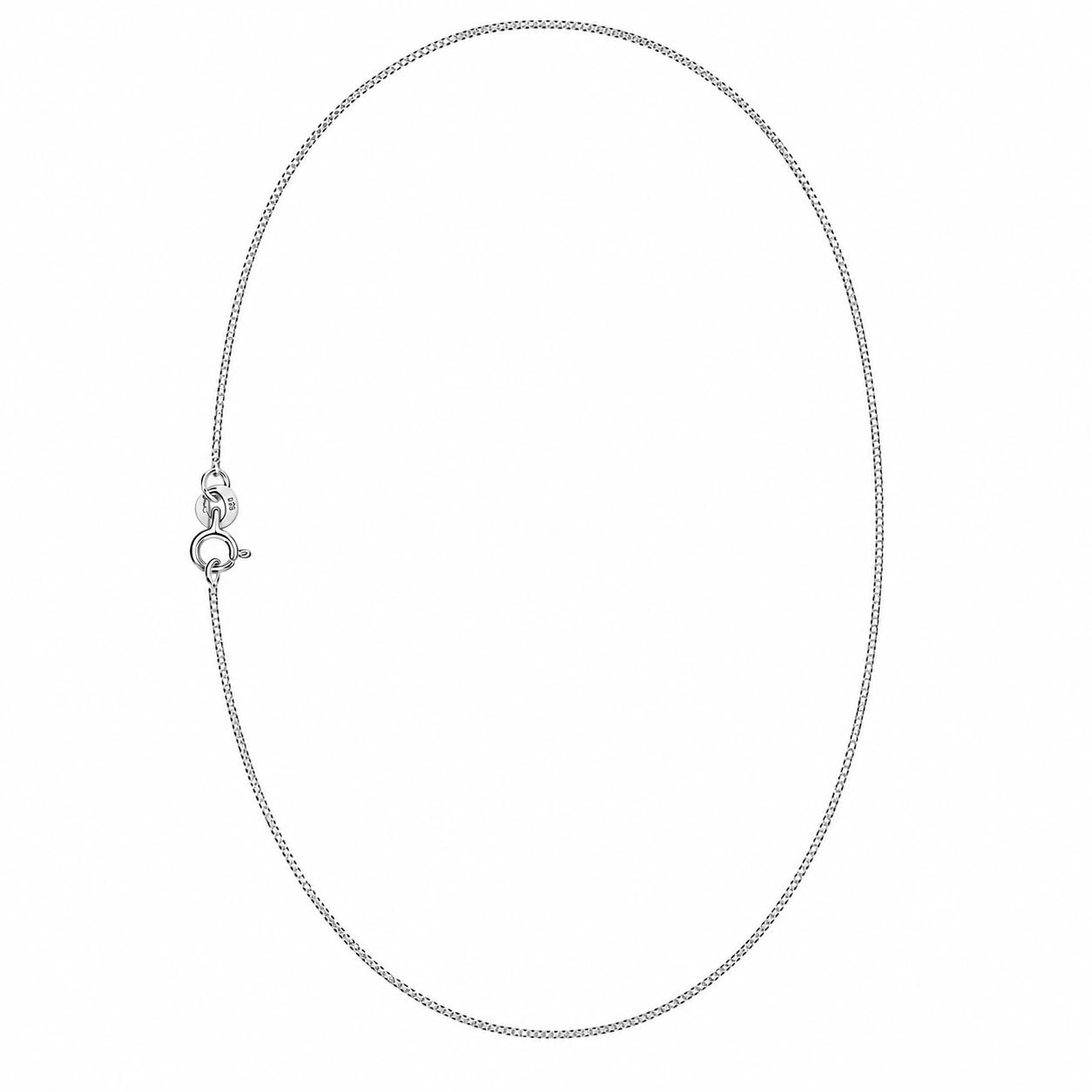 Silver Box Chain Necklace - Image 2