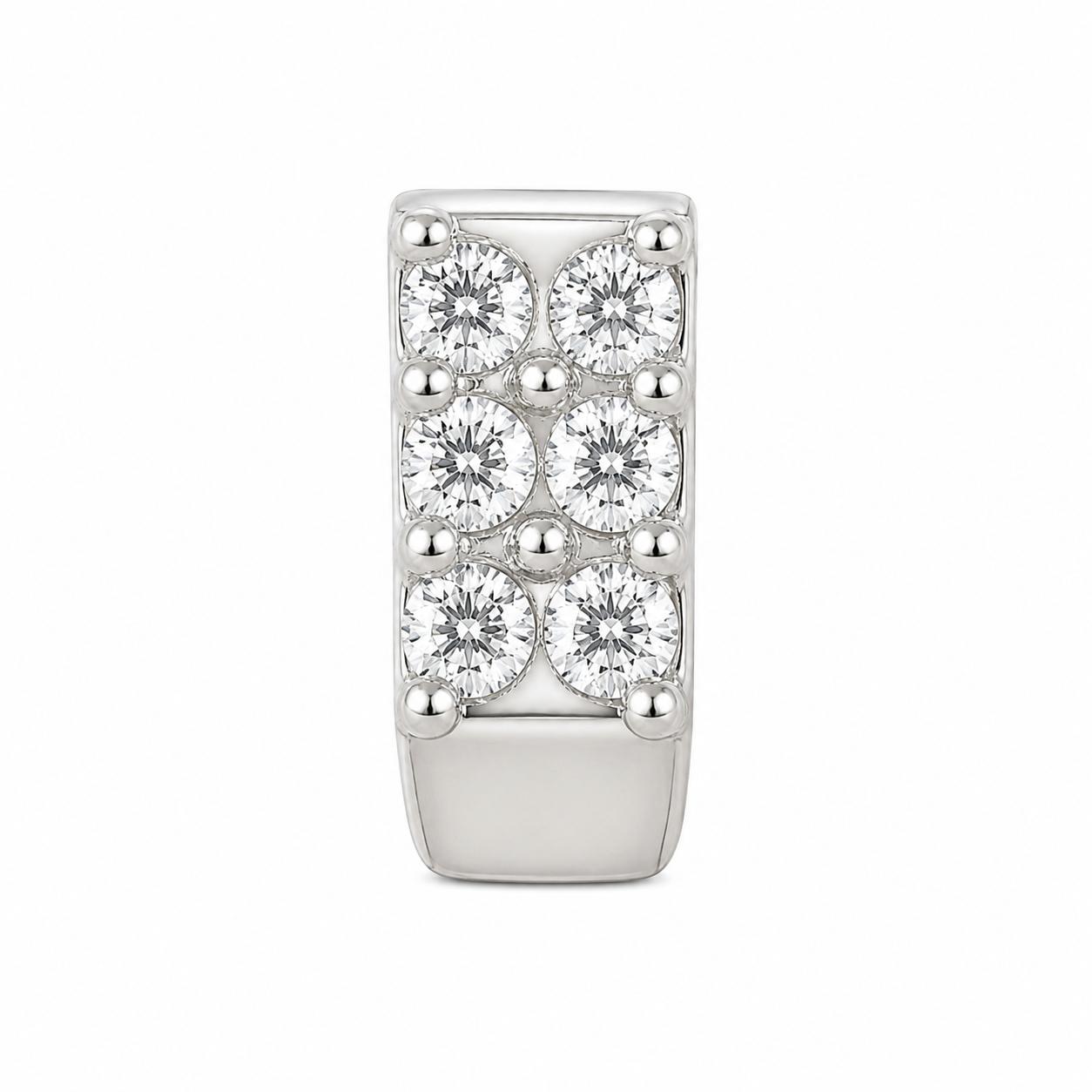 925 Sterling Silver Crystal Curve Nose Pin - Image 2