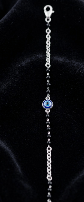 925 Sterling Silver Evil Eye Aura Bracelet - Image 5