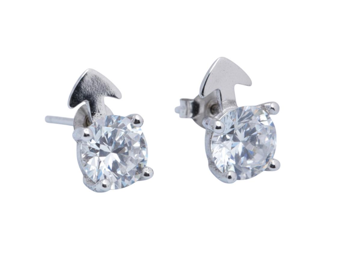 925 Sterling Silver Arrow Spark Pendant Set - Image 4