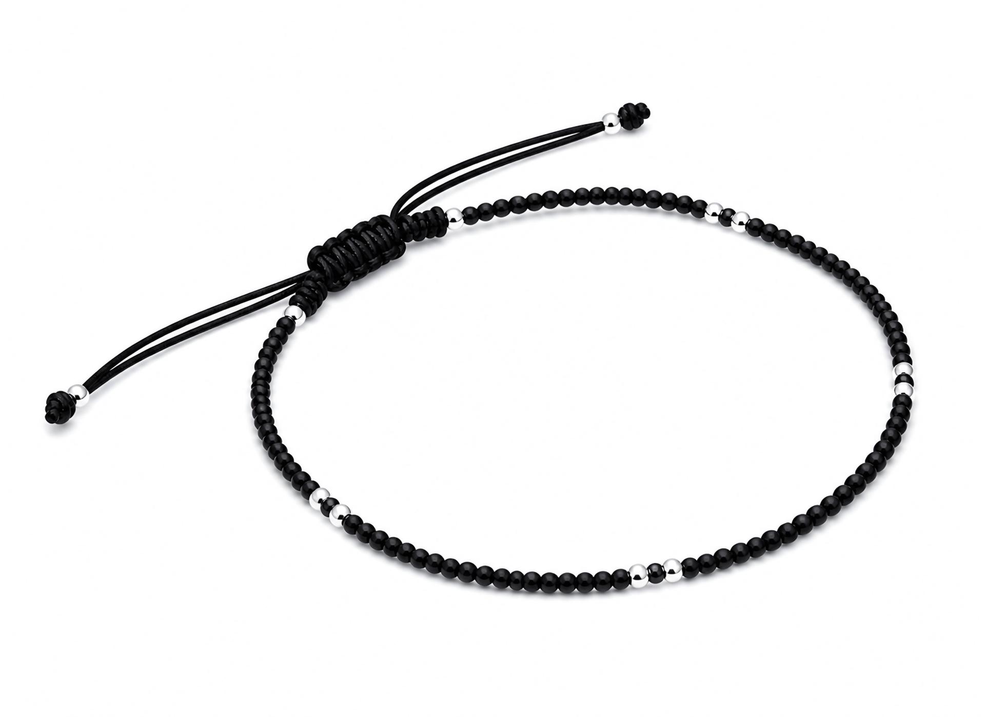 925 Sterling Silver Midnight Spark Anklet - Image 3