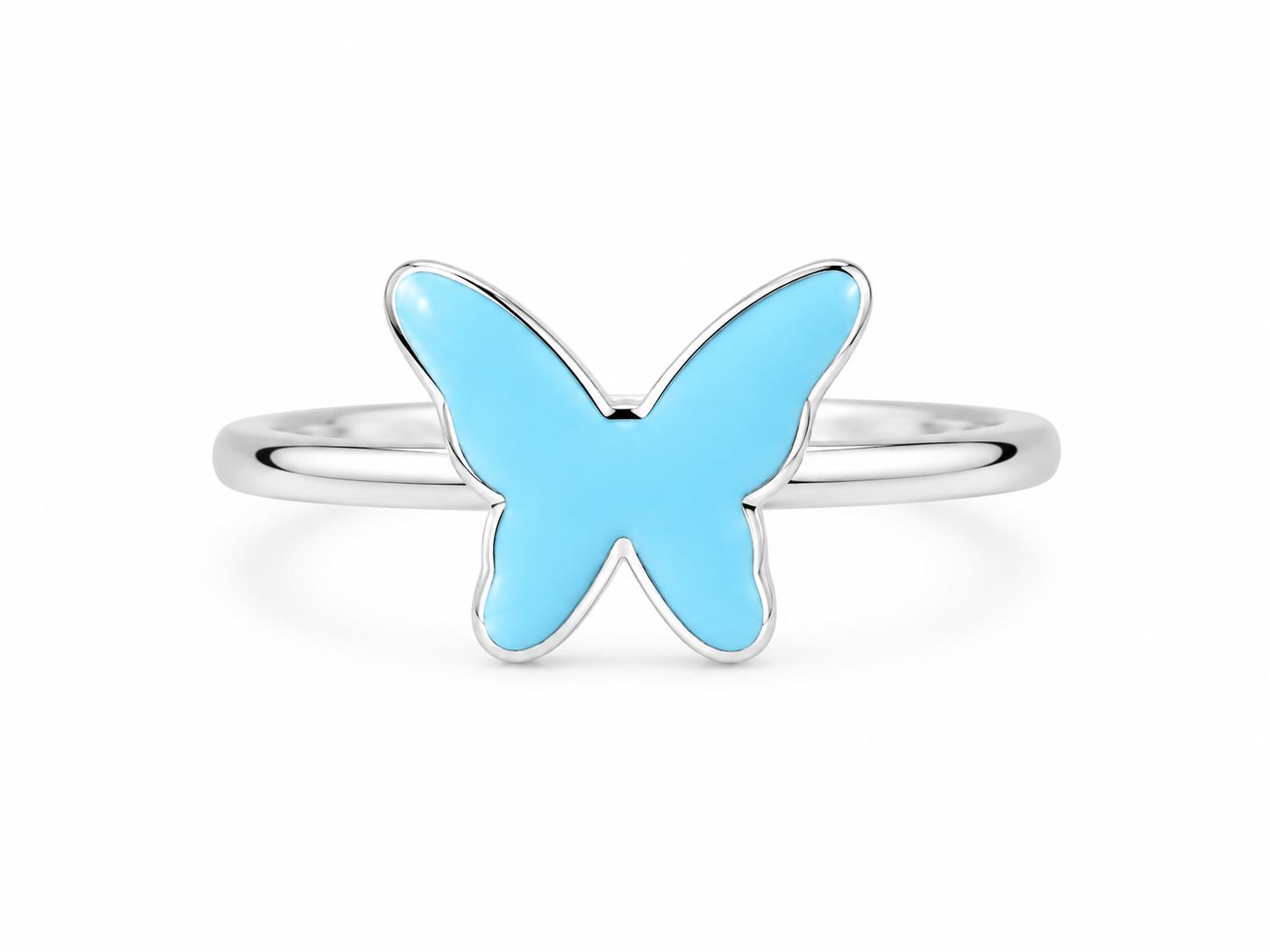 925 Sterling Silver Butterfly Toe Ring For Women (in Pairs)