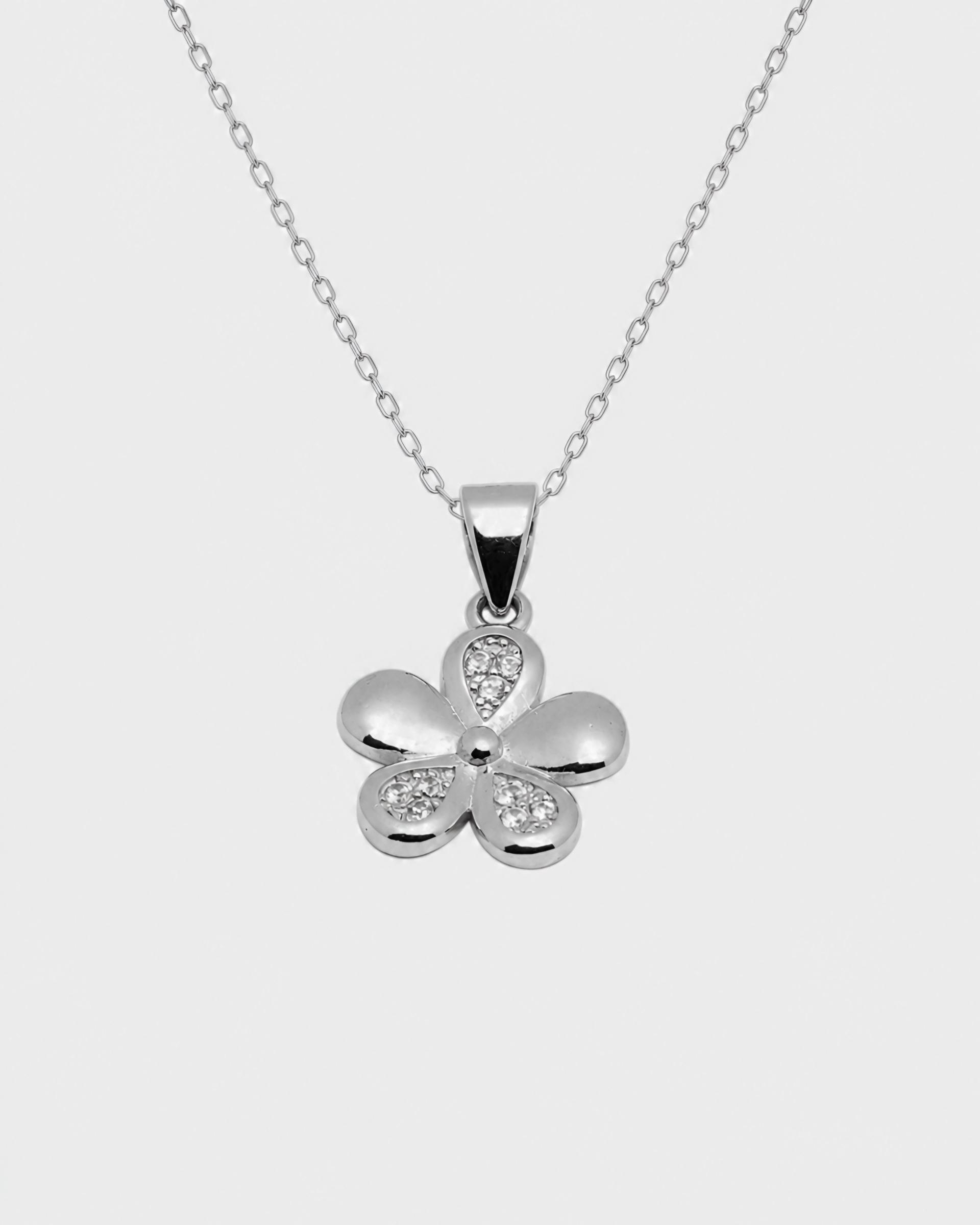 925 Sterling Silver Petal Bloom Pendant - Image 4