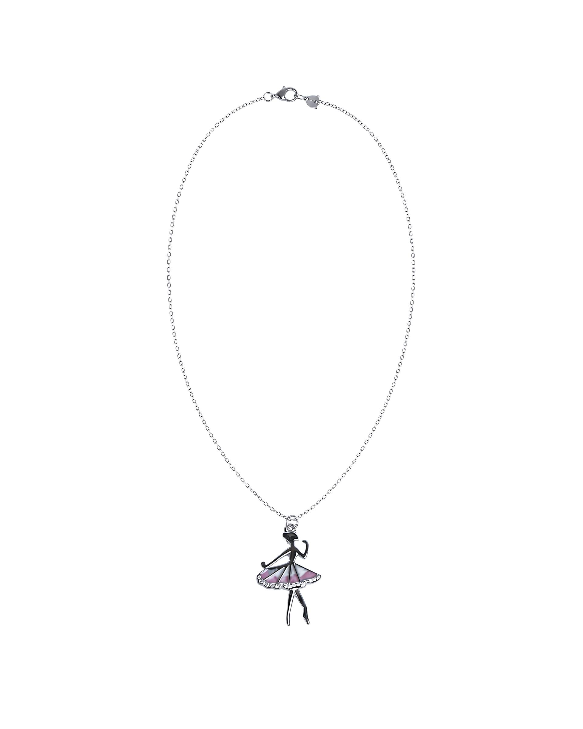 925 Sterling Silver Dancing Doll Charm Necklace With  Chain - Image 3