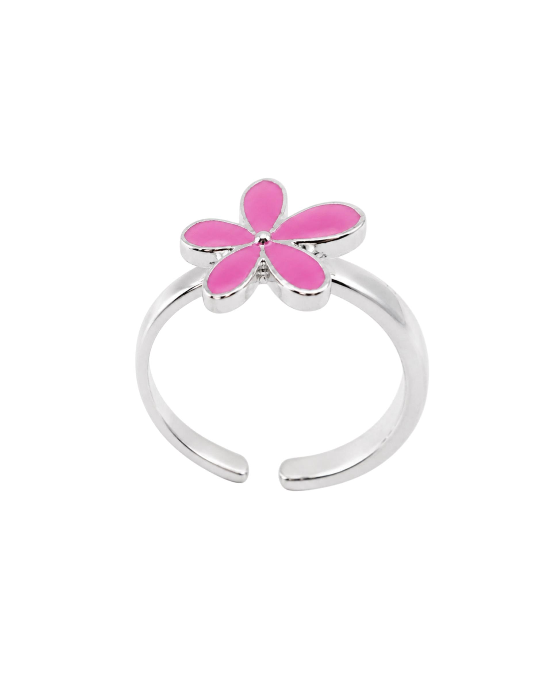 925 Sterling Silver Floral Toe Ring For Women (in Pairs)
